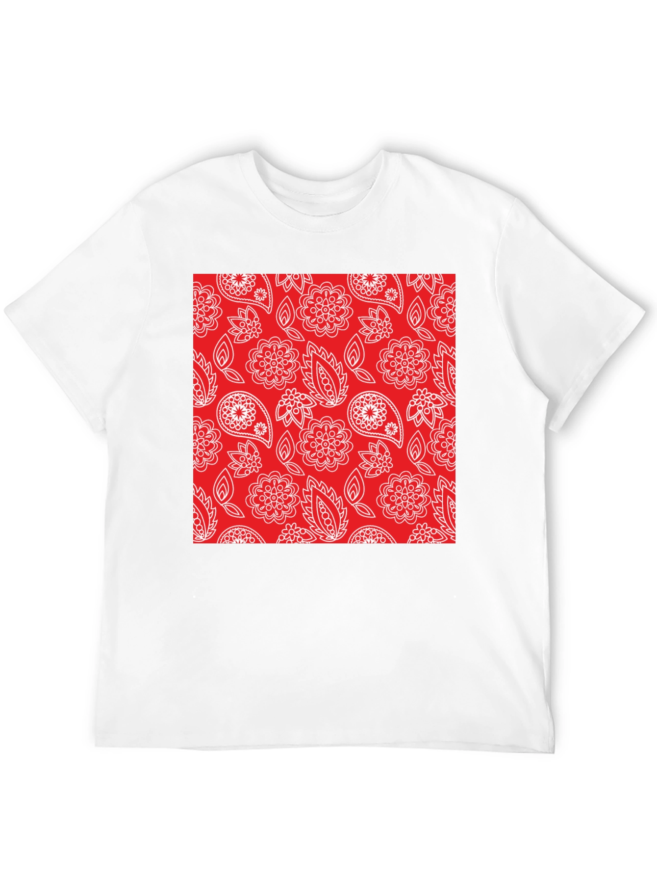 Paisley Pattern Tee - Casual Comfort Stylish Design