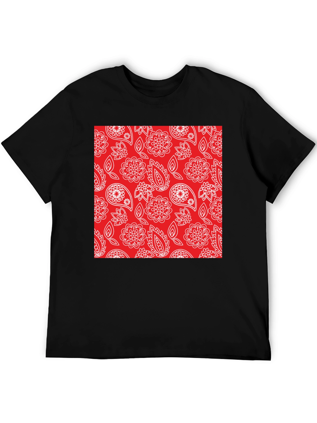 Paisley Pattern Tee - Casual Comfort Stylish Design