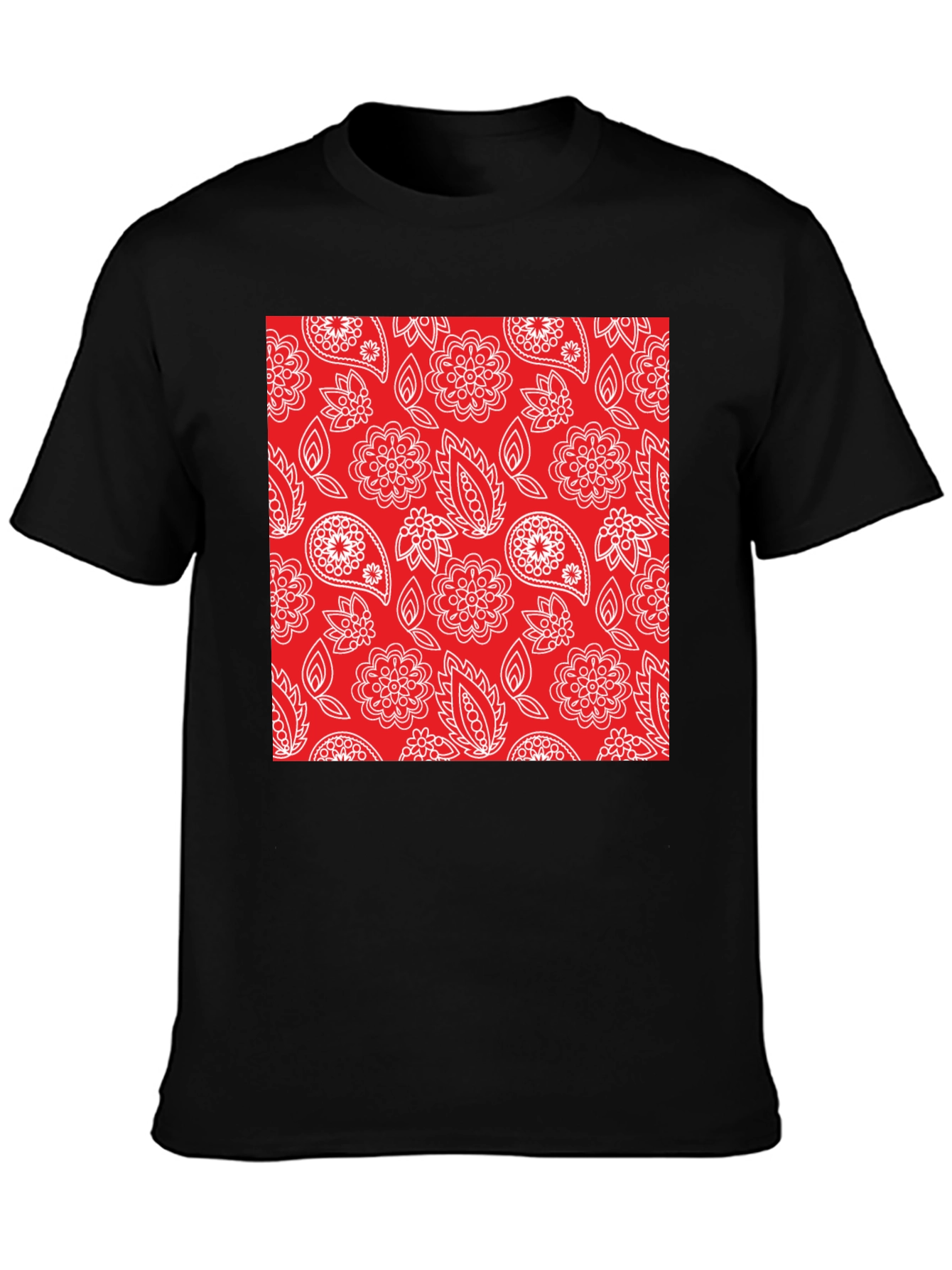 Paisley Pattern Tee - Casual Comfort Stylish Design