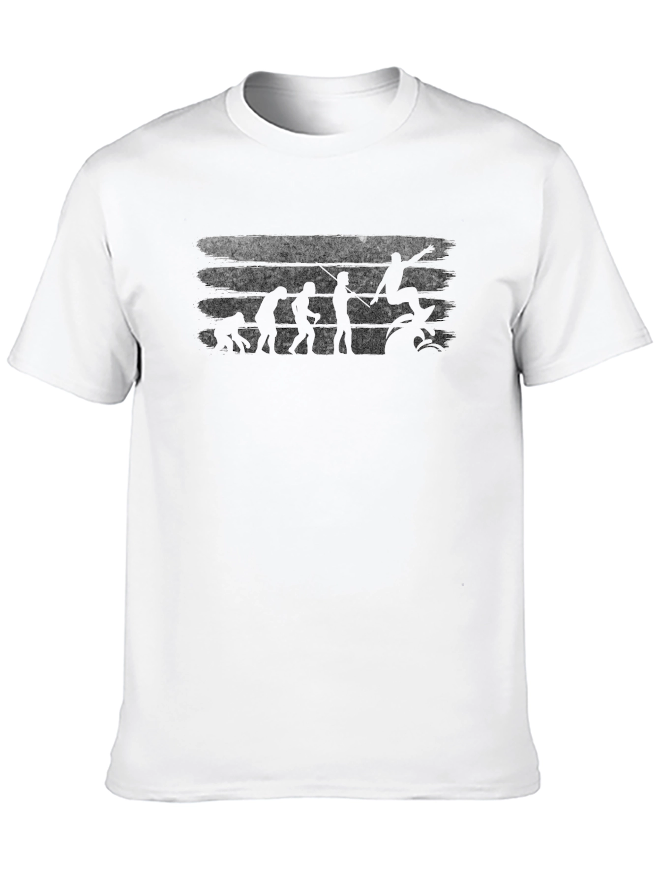 Surfing Evolution Black T-Shirt