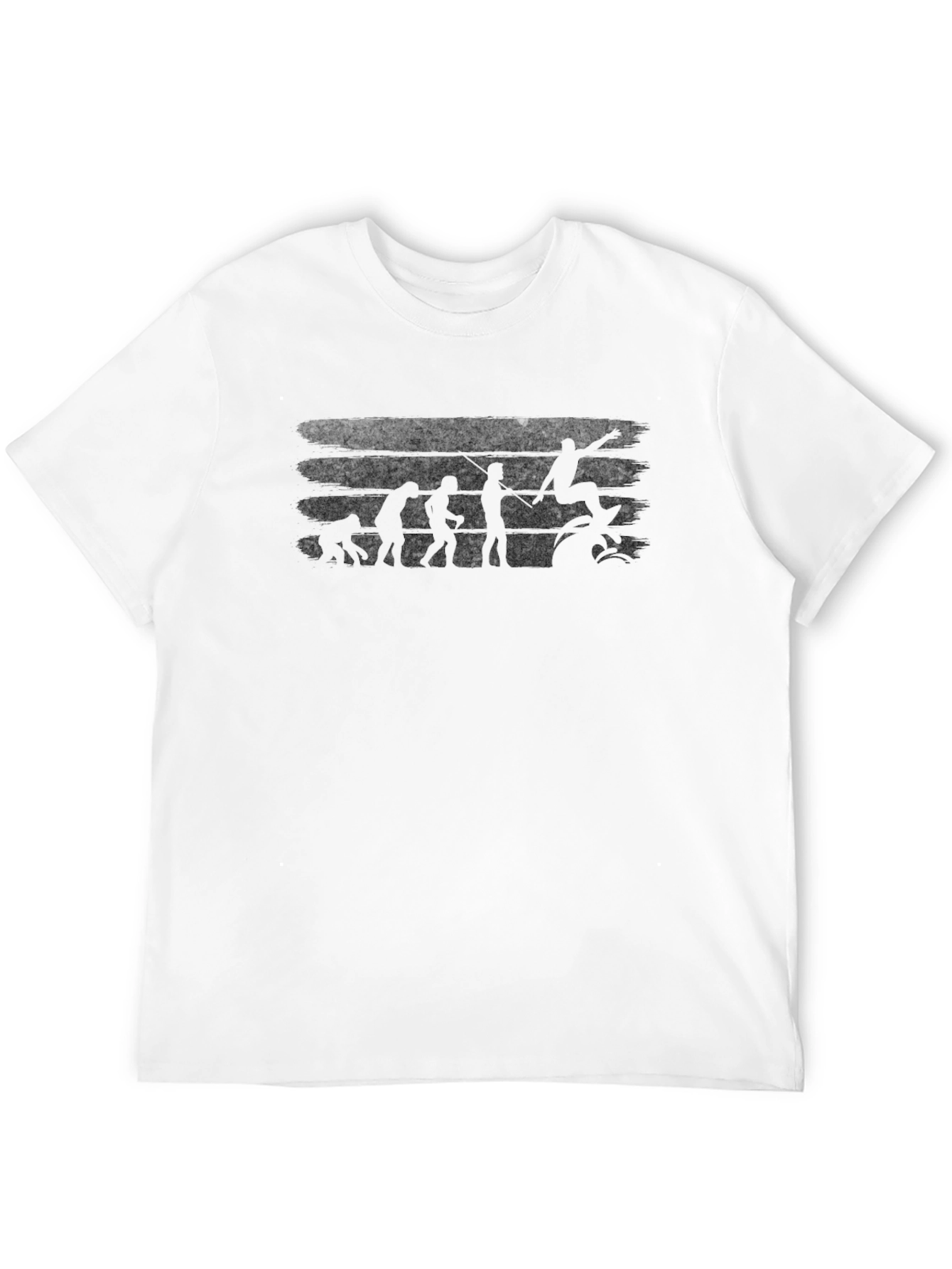 Surfing Evolution Black T-Shirt