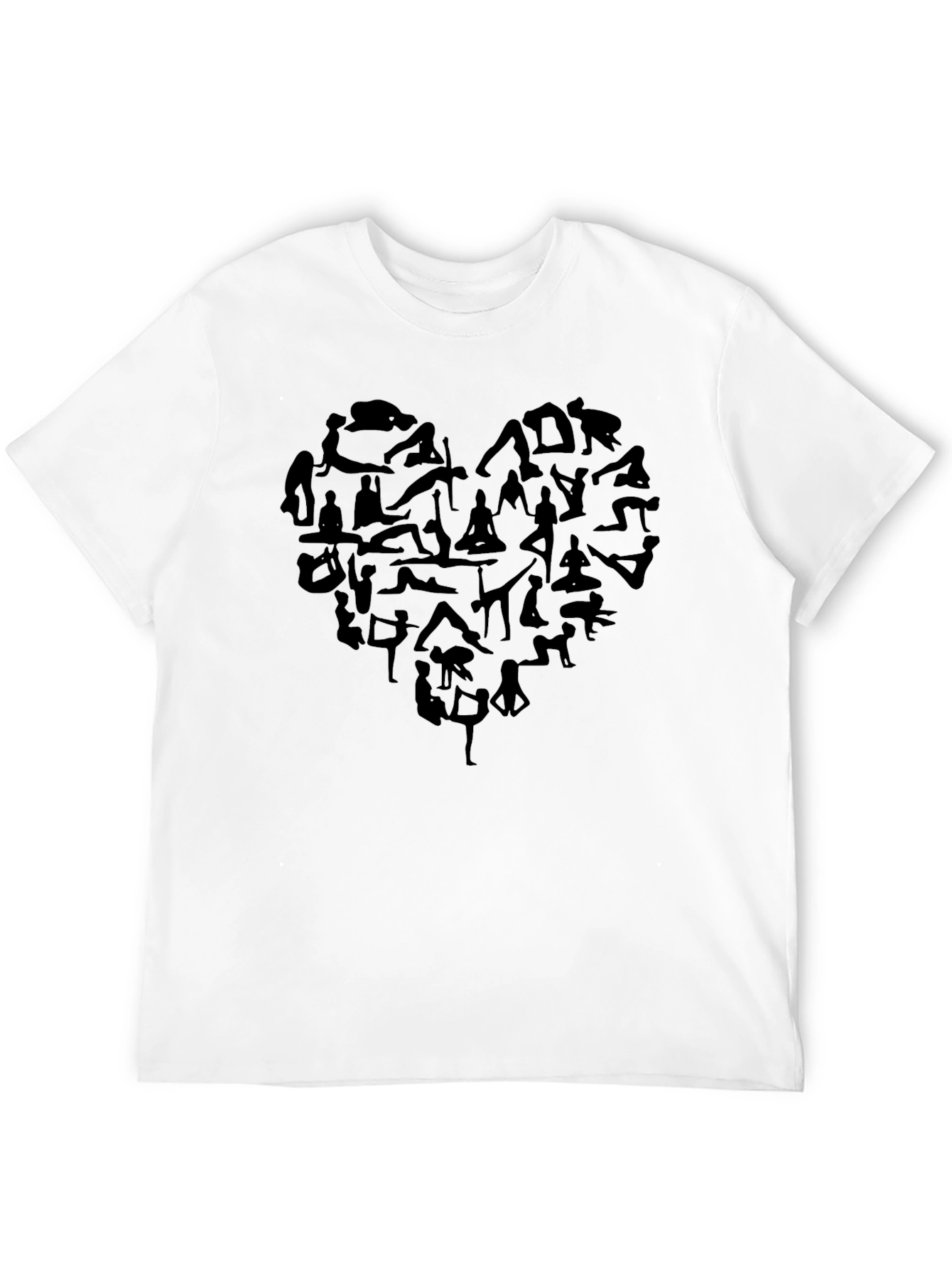Yoga Heart Graphic Tee - Soft Cotton Blend