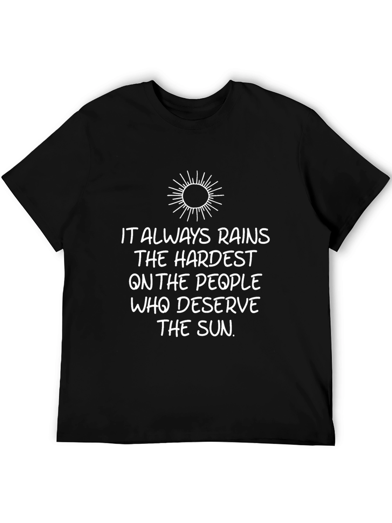 Inspirational Quote Sun Graphic T-Shirt