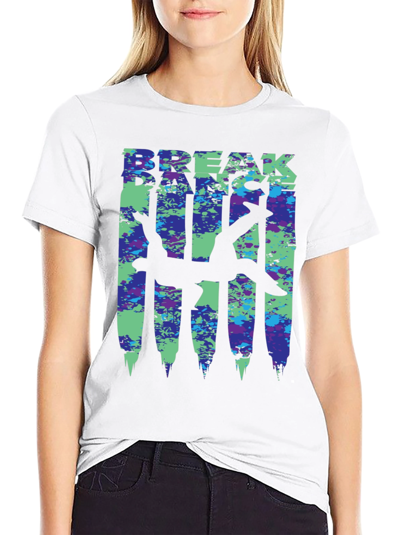 Breakdance T-Shirt - Dancer Silhouette - Stylish Streetwear