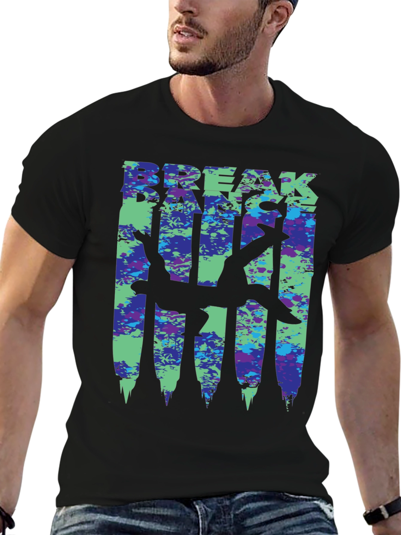 Breakdance T-Shirt - Dancer Silhouette - Stylish Streetwear
