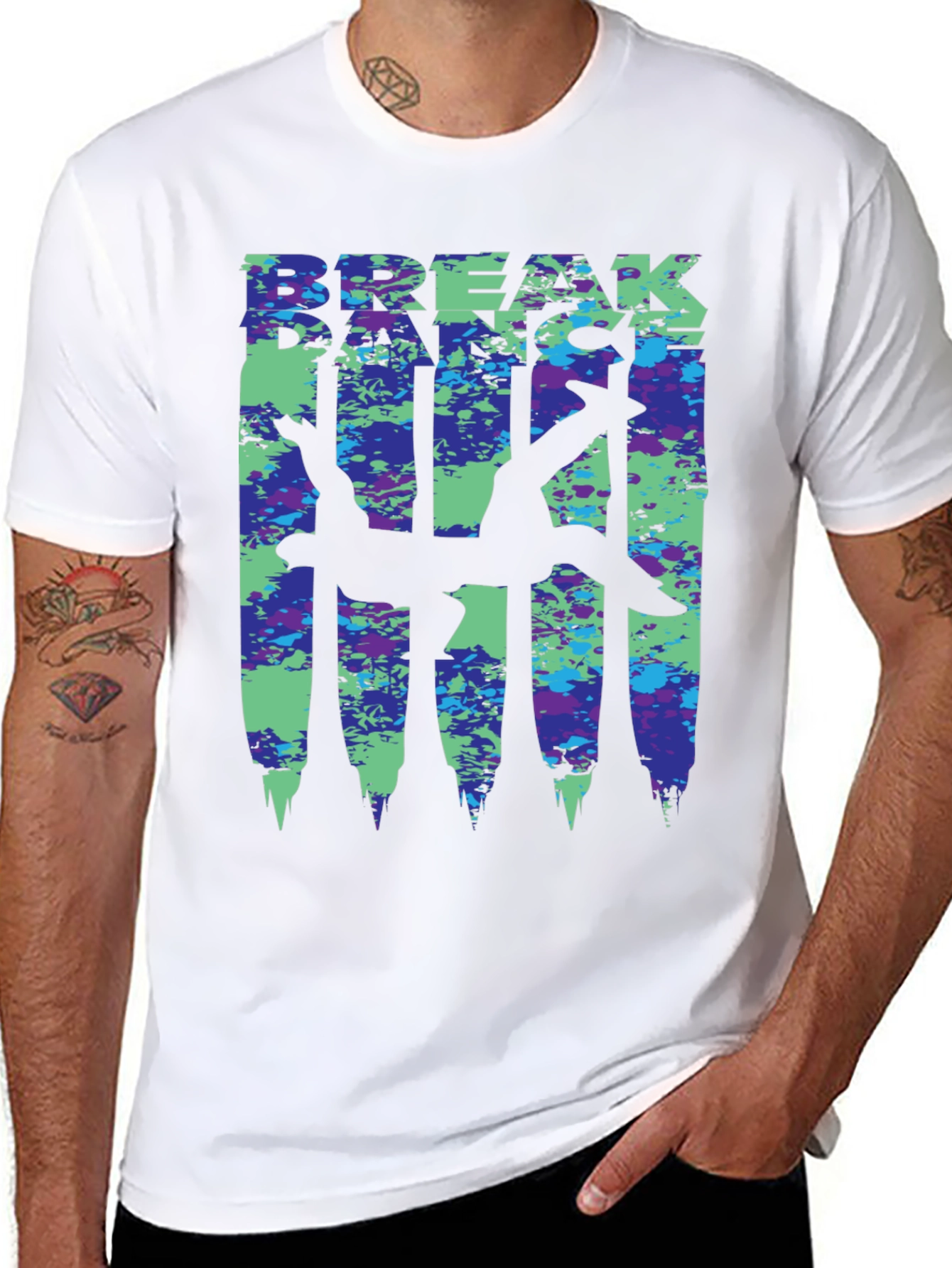 Breakdance T-Shirt - Dancer Silhouette - Stylish Streetwear