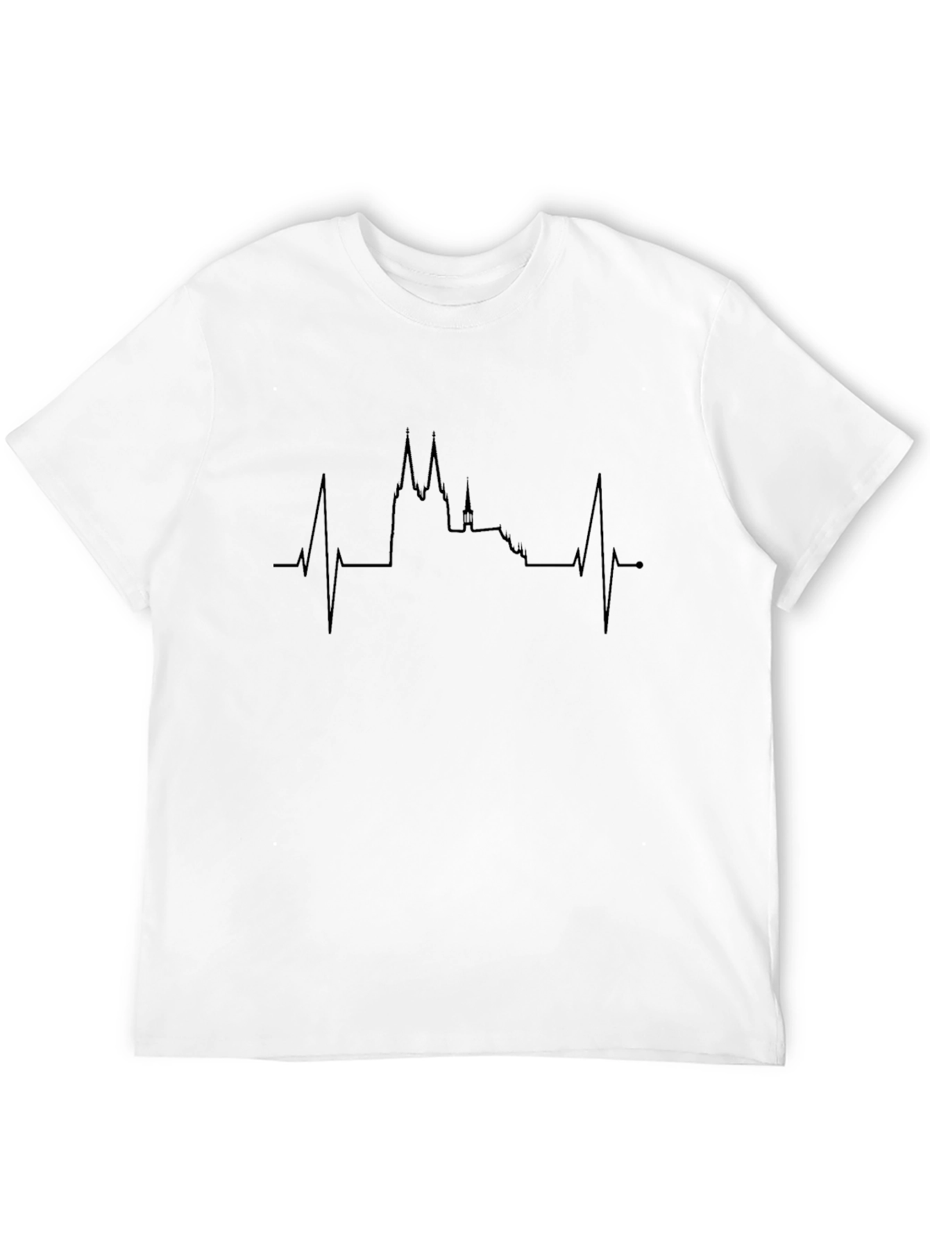 Heartbeat Prague Skyline T-Shirt