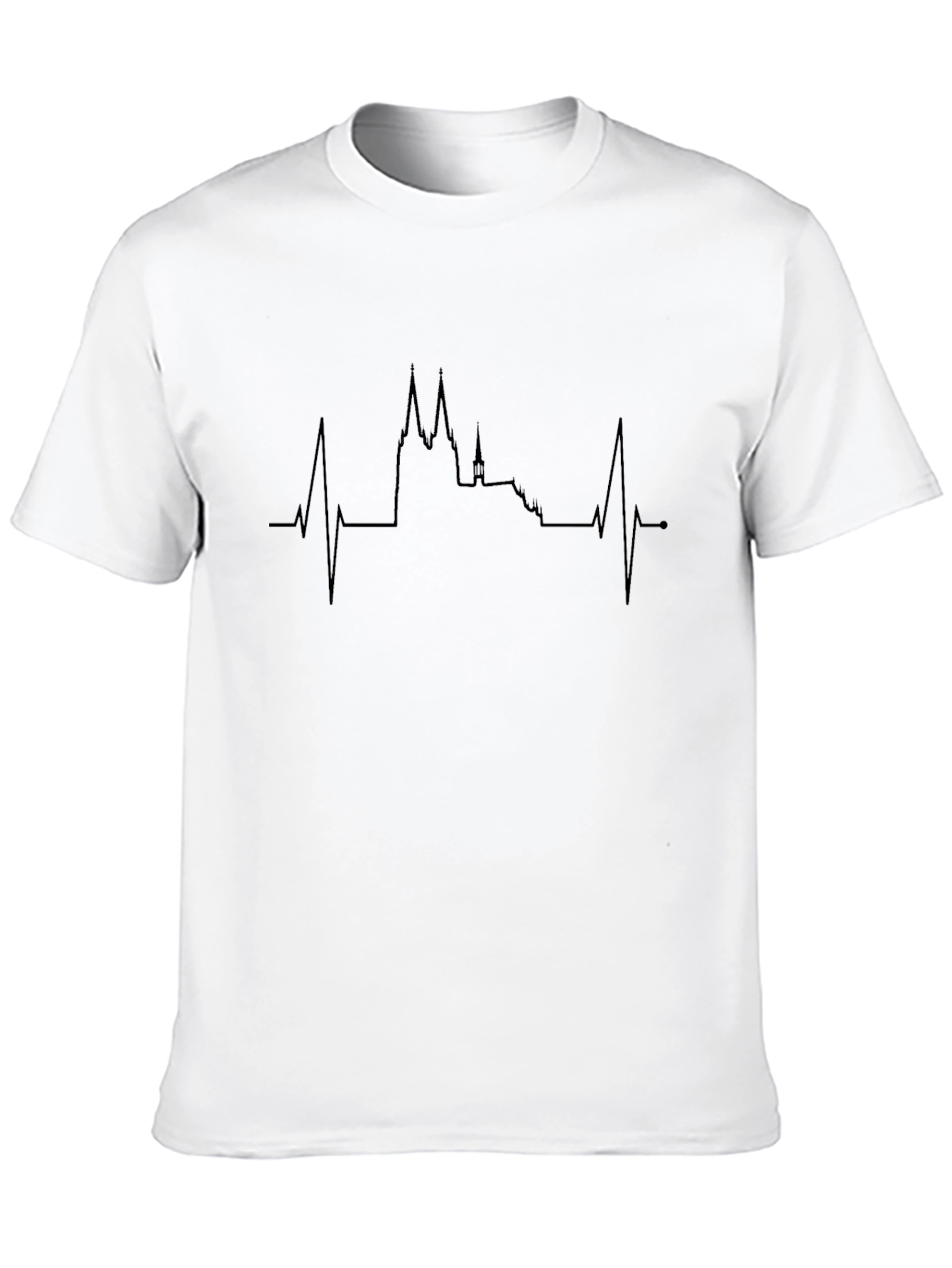 Heartbeat Prague Skyline T-Shirt