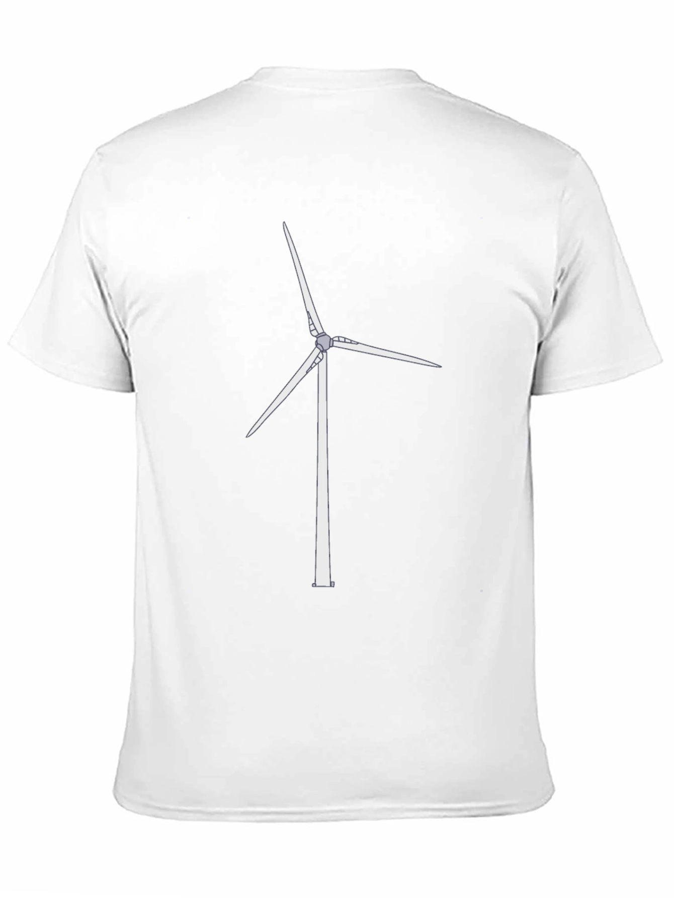 Wind Turbine Graphic Tee - Eco-Friendly Fashion