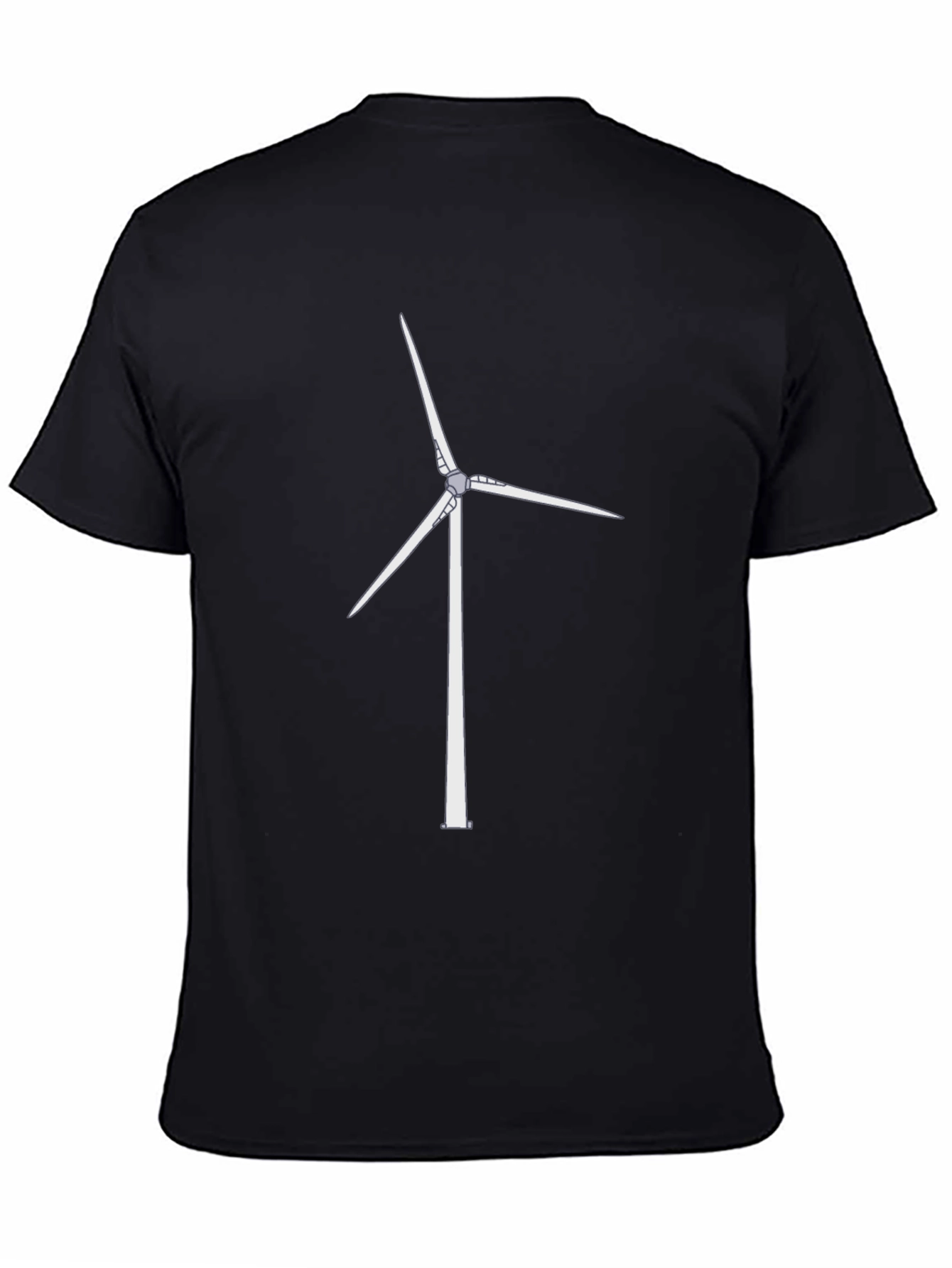 Wind Turbine Graphic Tee - Eco-Friendly Fashion