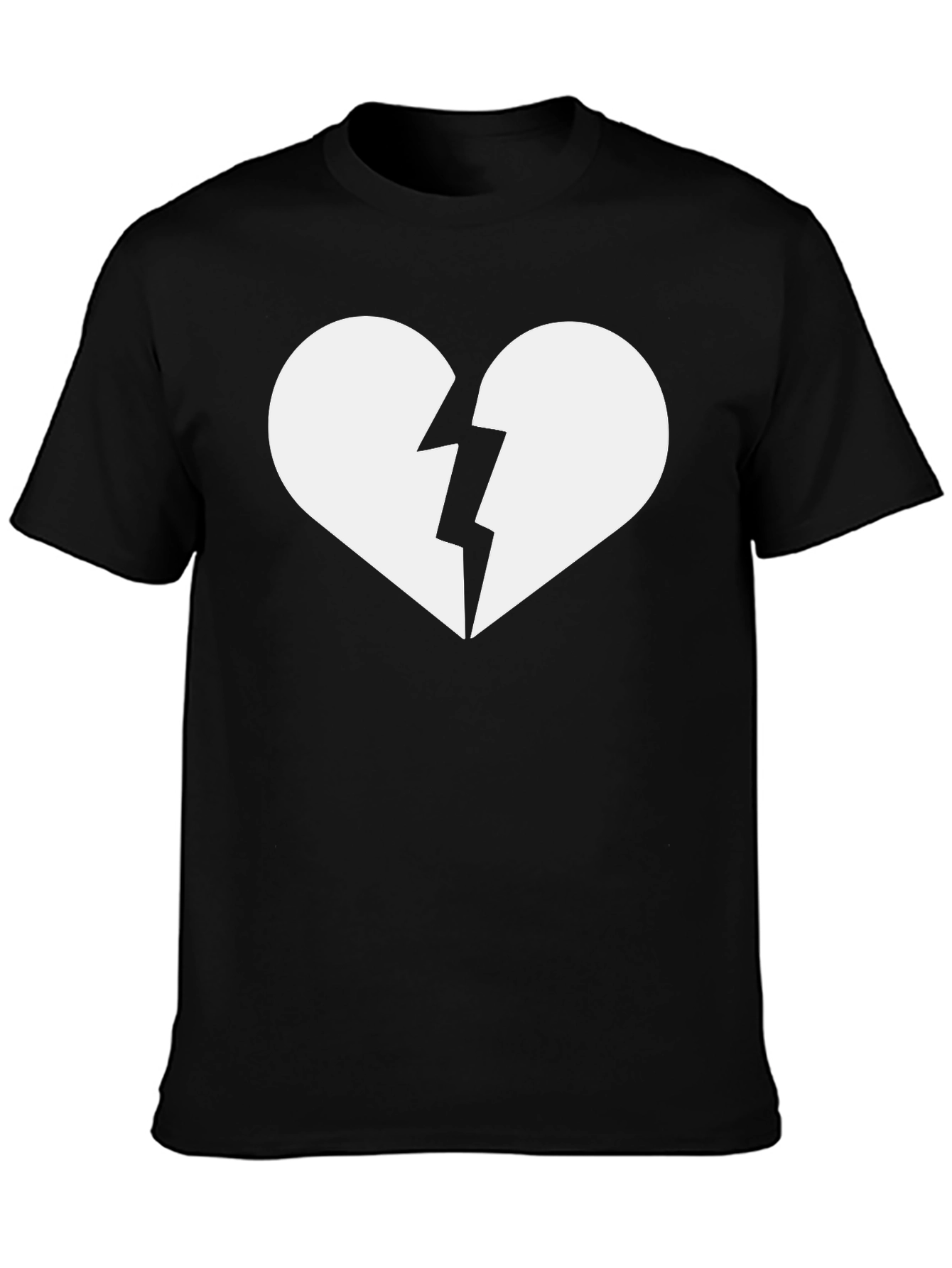 Broken Heart Graphic T-Shirt - Trendy Casual Tee