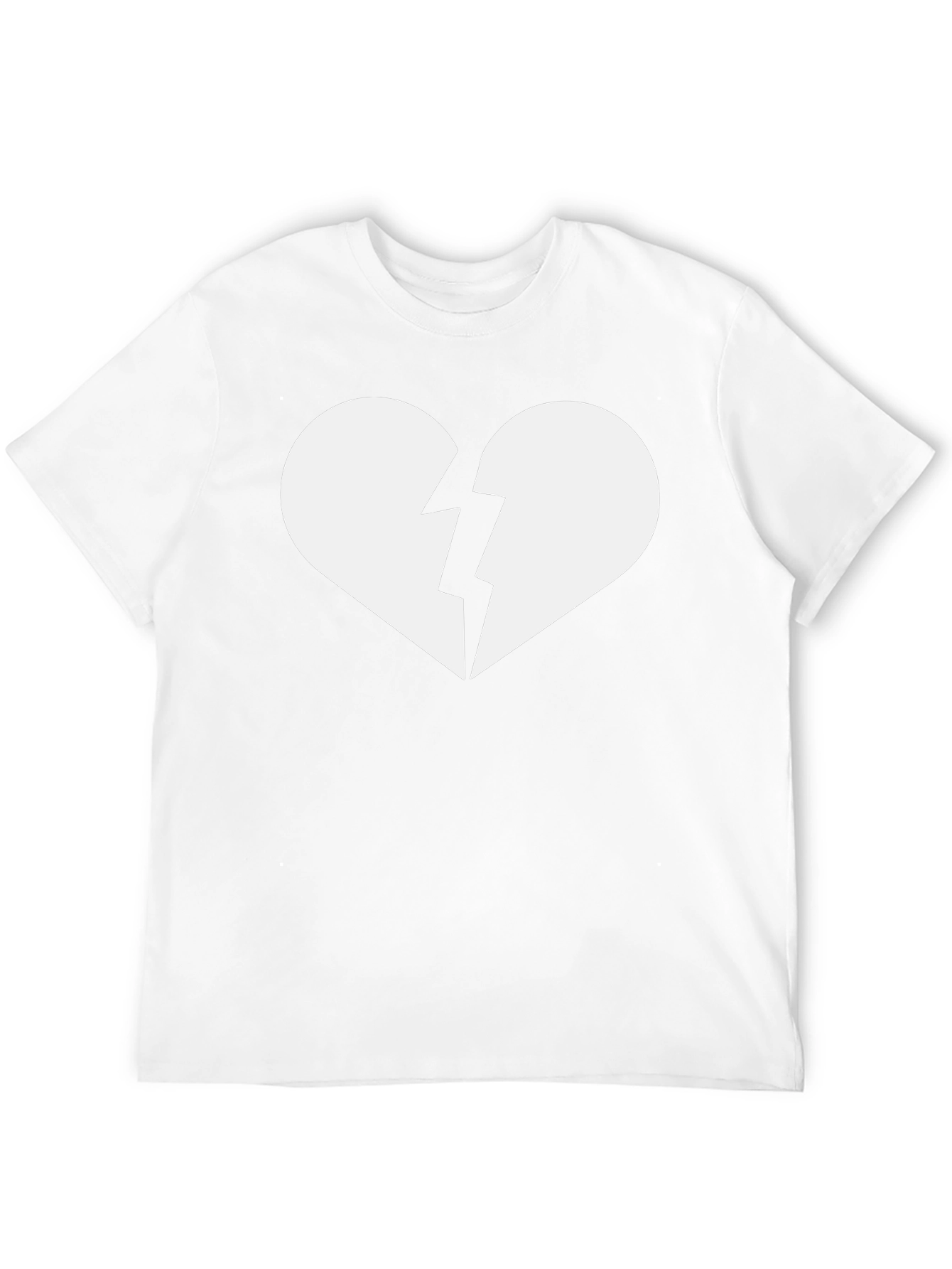 Broken Heart Graphic T-Shirt - Trendy Casual Tee