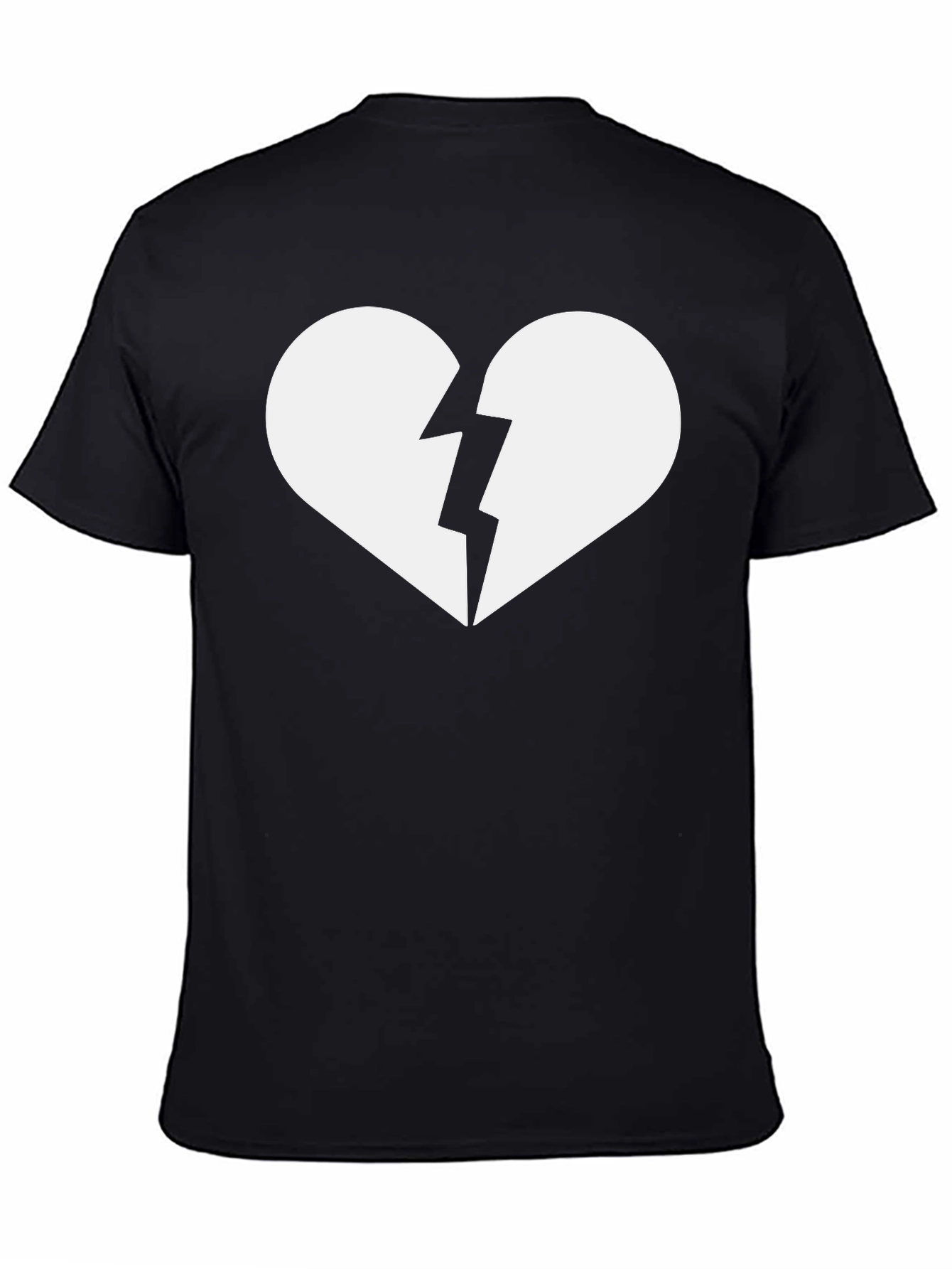 Broken Heart Graphic T-Shirt - Trendy Casual Tee