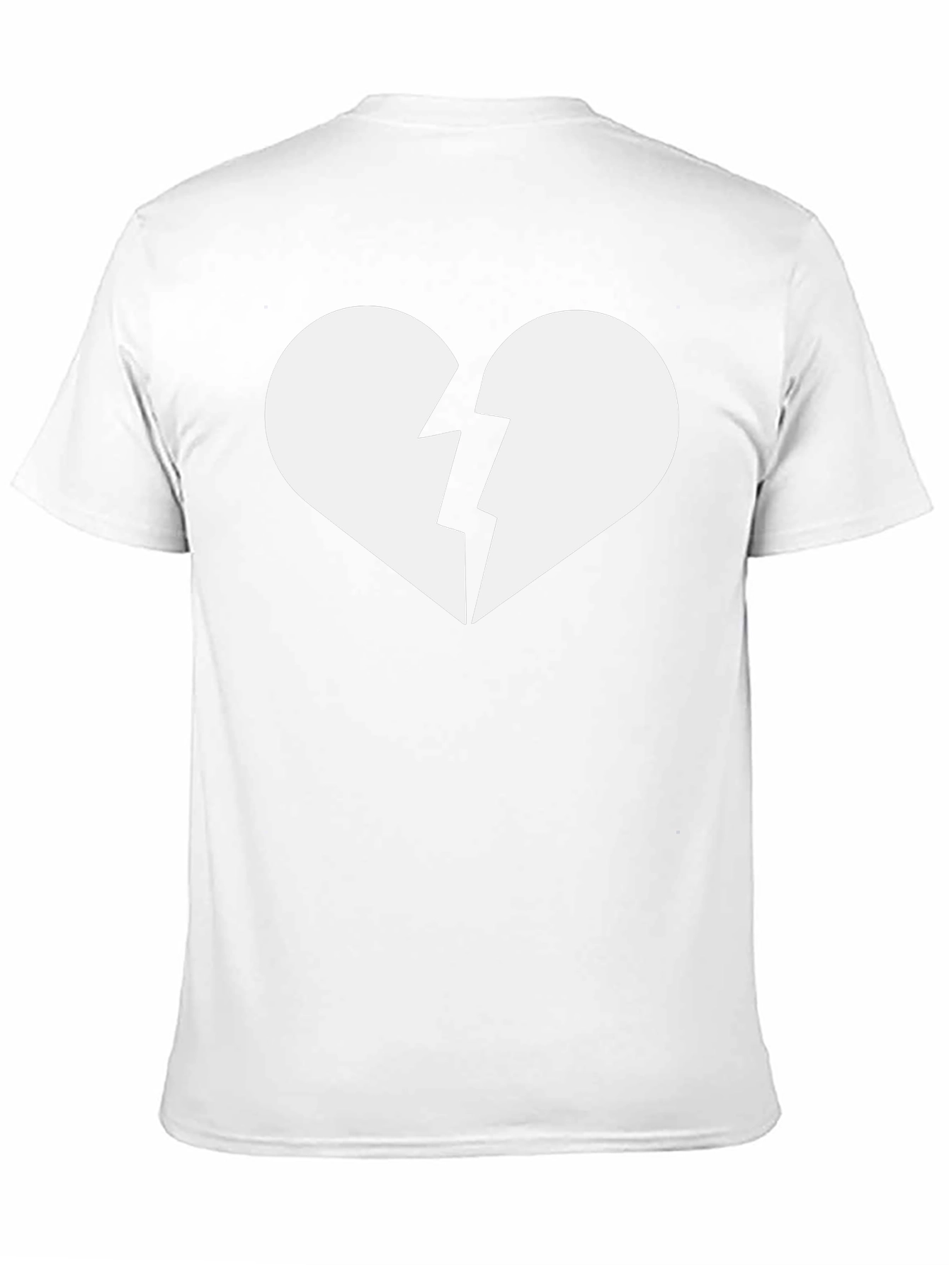 Broken Heart Graphic T-Shirt - Trendy Casual Tee