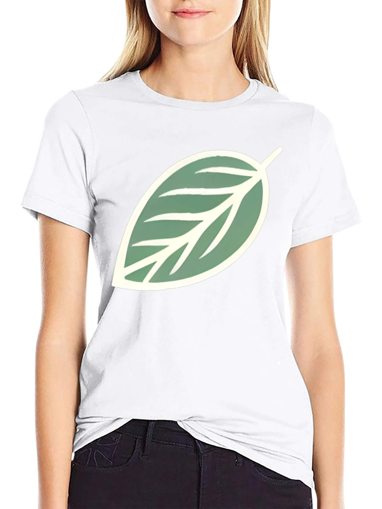 Leaf Graphic Tee - Casual Style