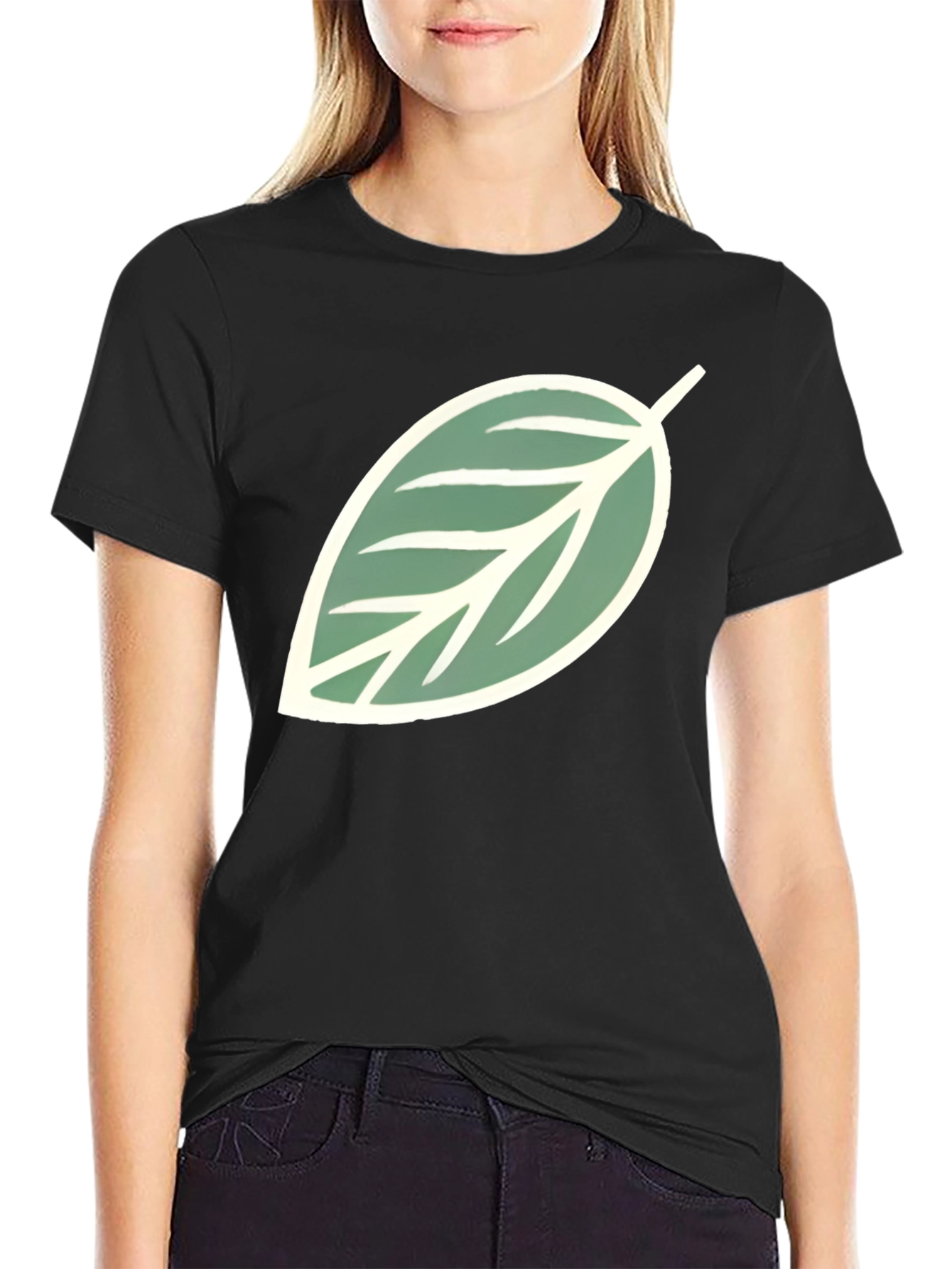 Leaf Graphic Tee - Casual Style