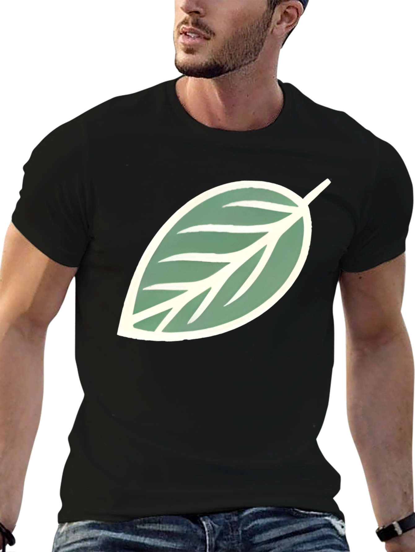 Leaf Graphic Tee - Casual Style