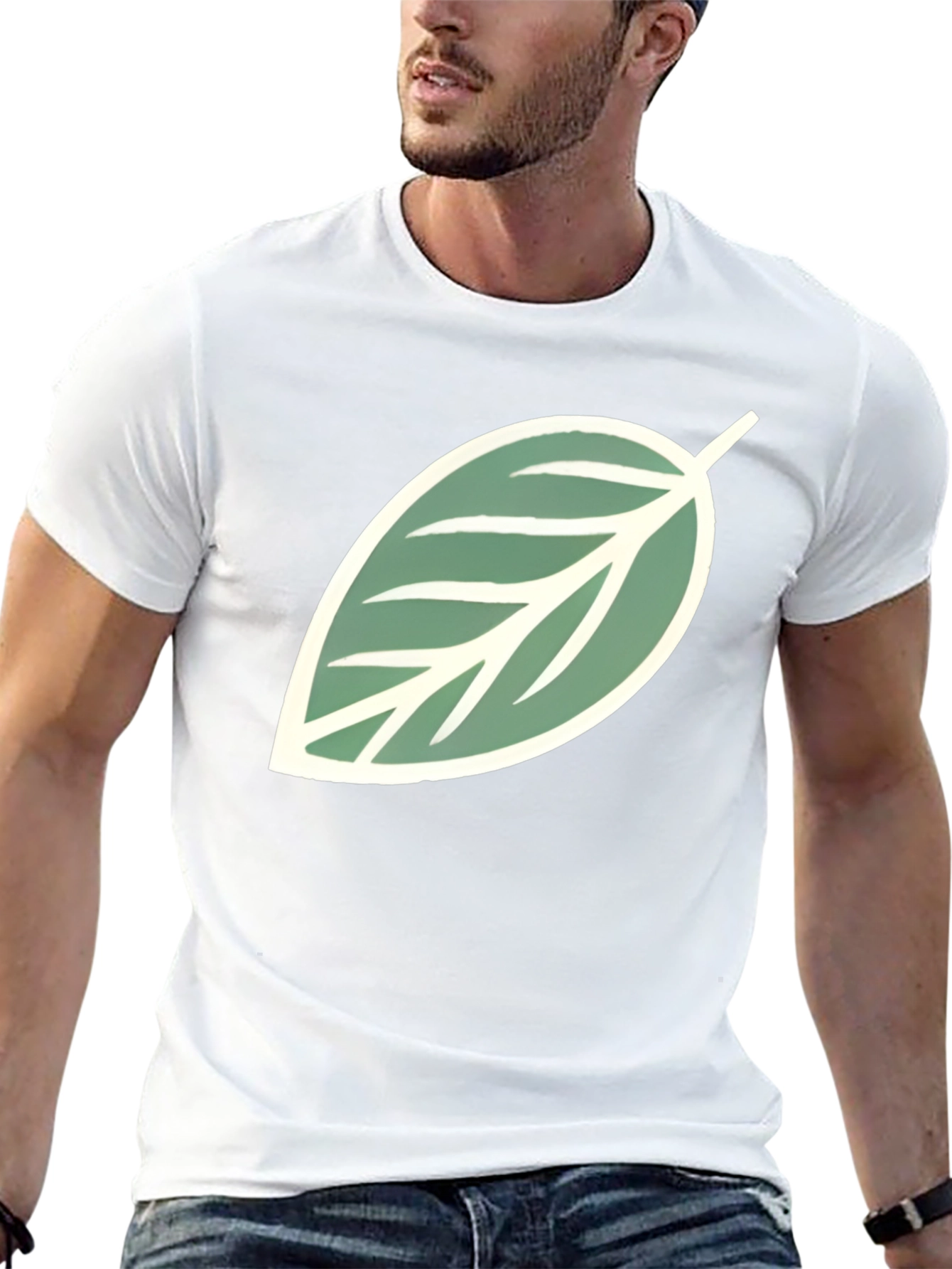 Leaf Graphic Tee - Casual Style