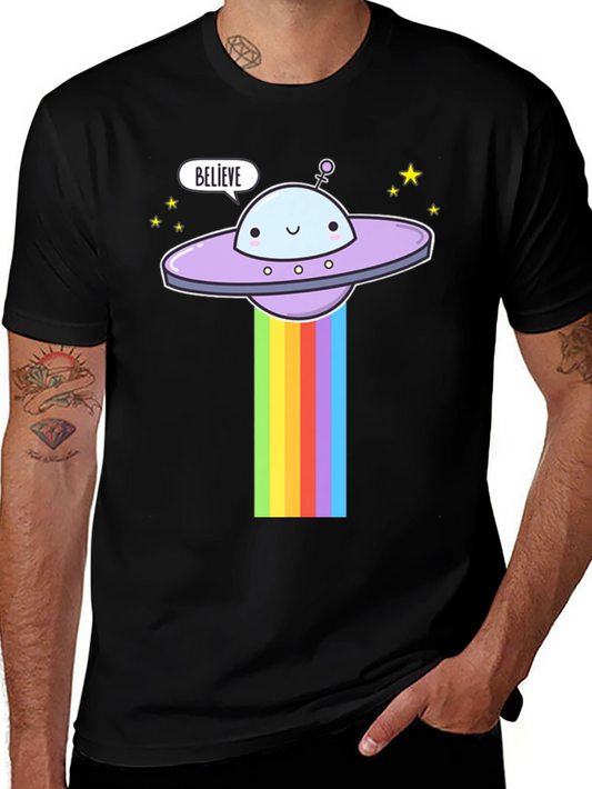 Believe UFO Rainbow T-Shirt