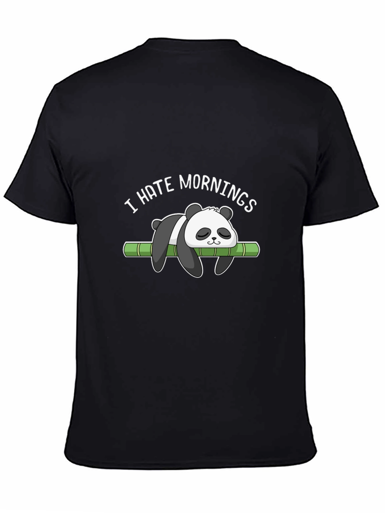 I Hate Mornings Panda T-Shirt