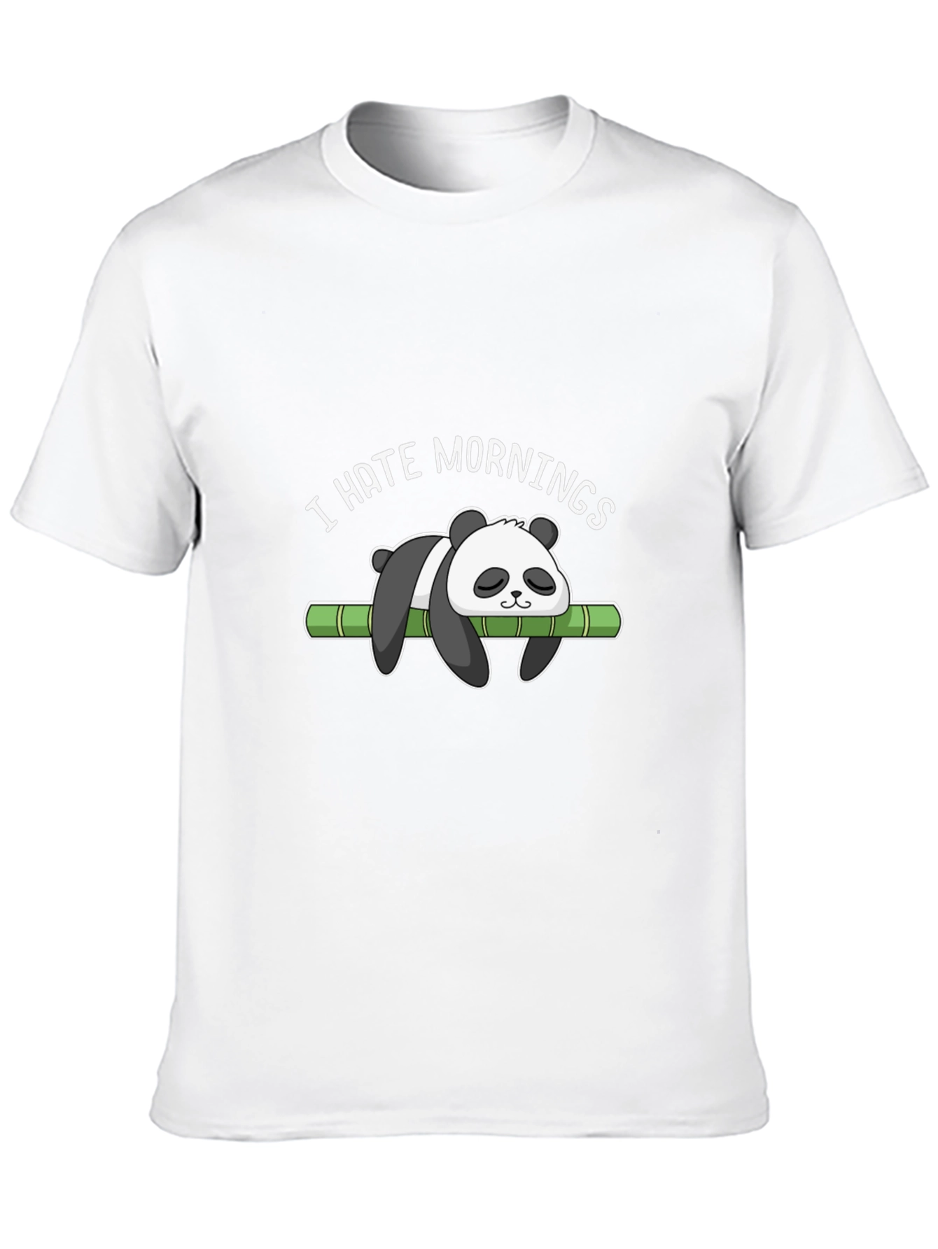 I Hate Mornings Panda T-Shirt