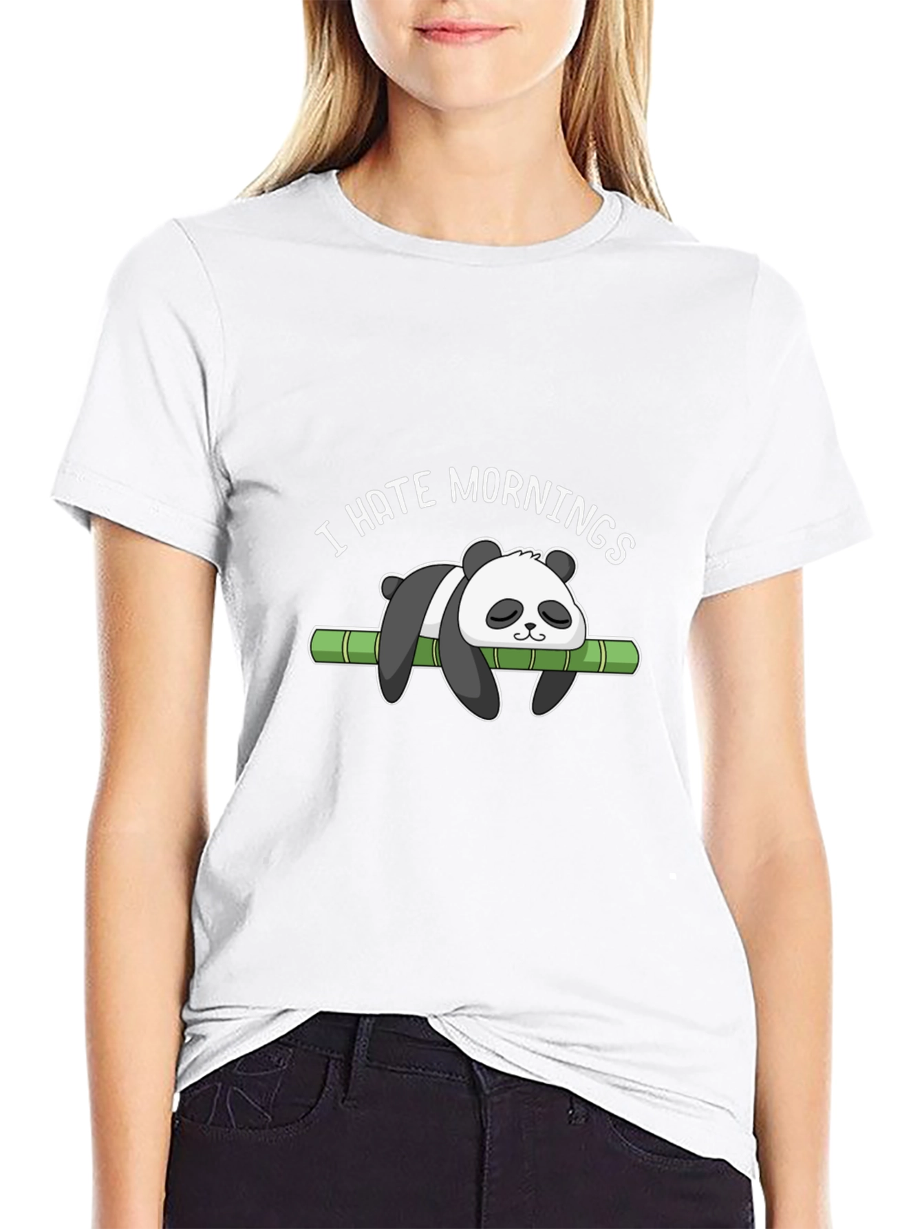 I Hate Mornings Panda T-Shirt