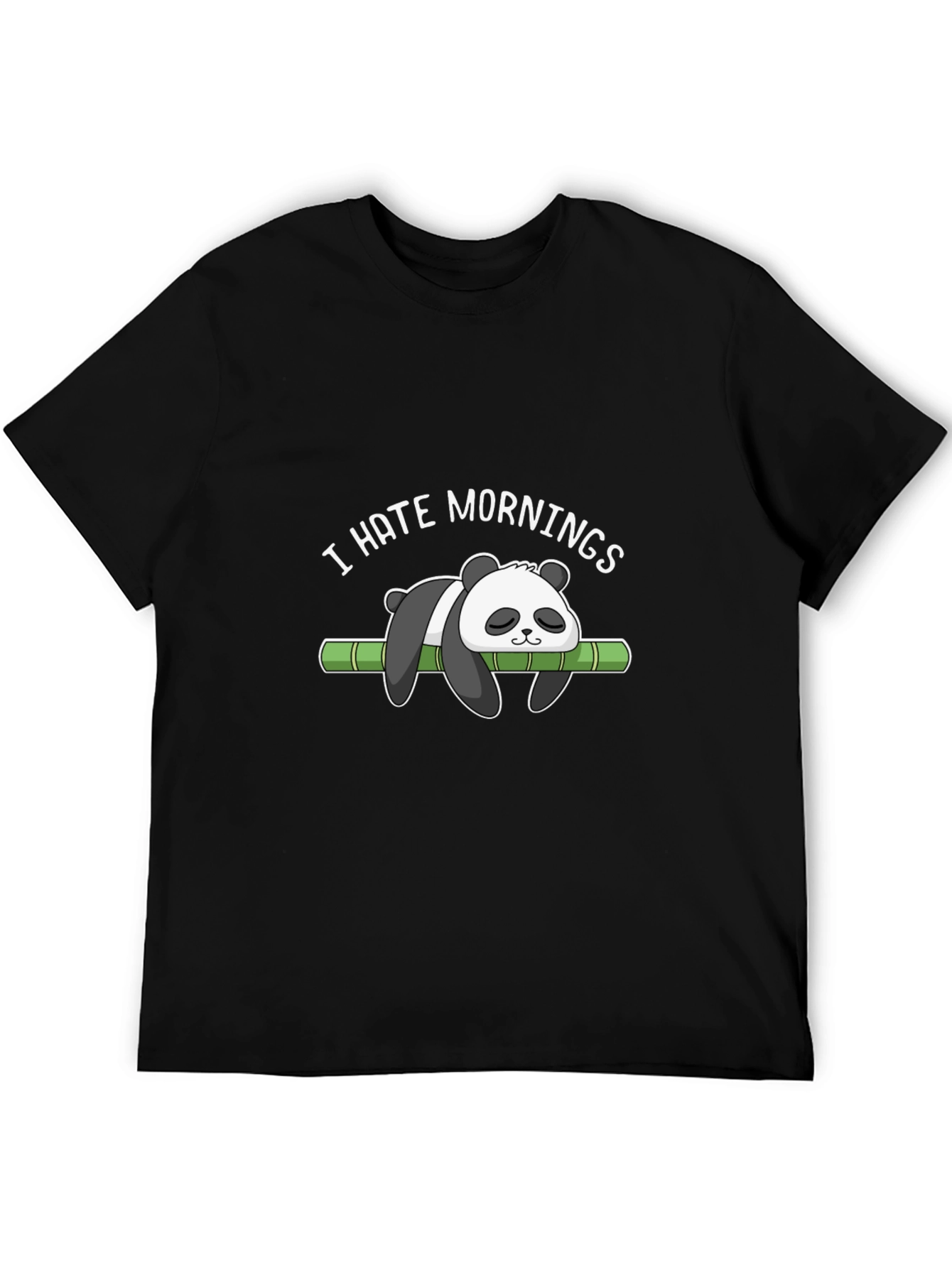 I Hate Mornings Panda T-Shirt