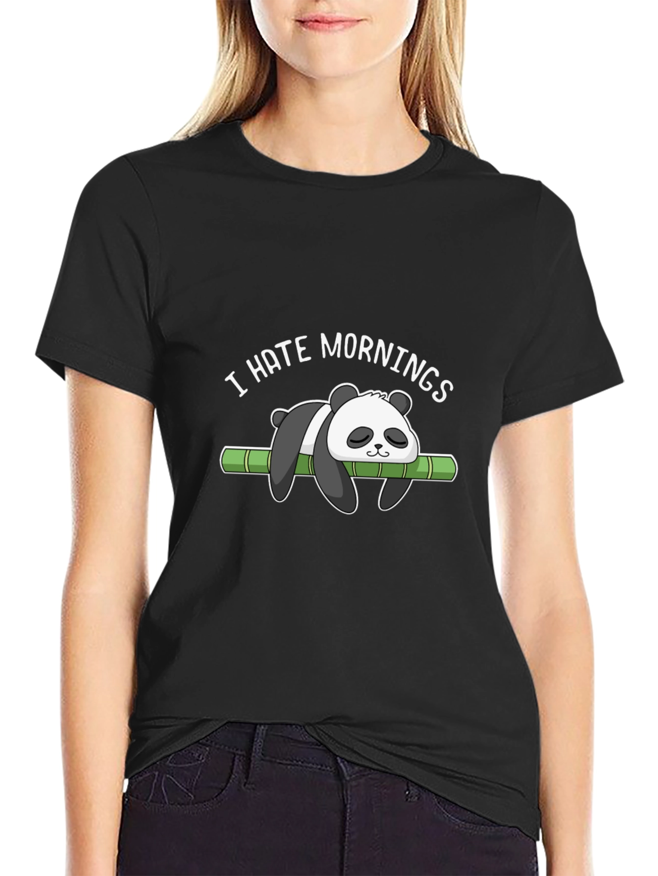 I Hate Mornings Panda T-Shirt