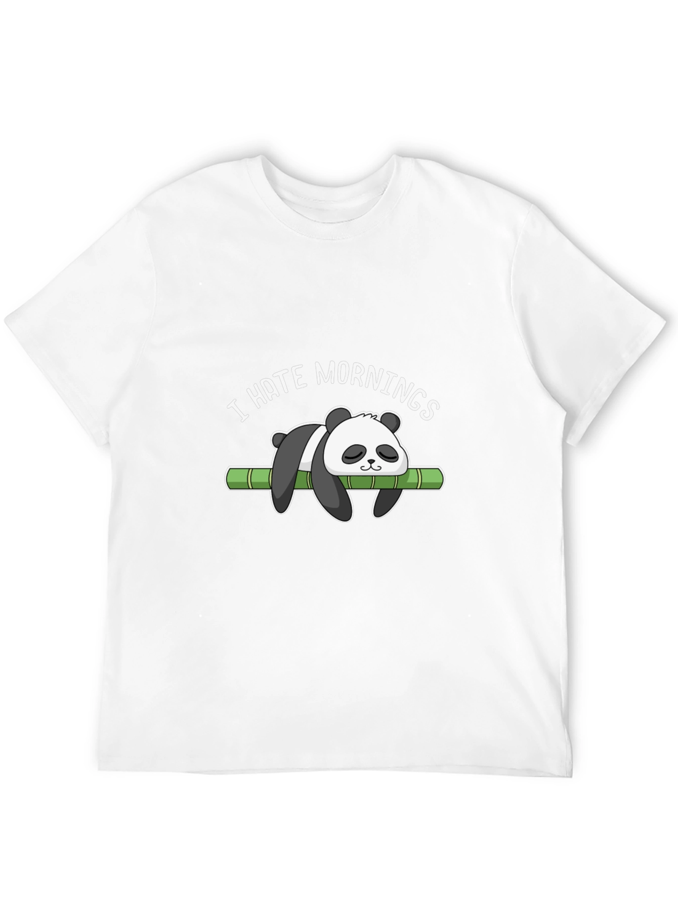 I Hate Mornings Panda T-Shirt