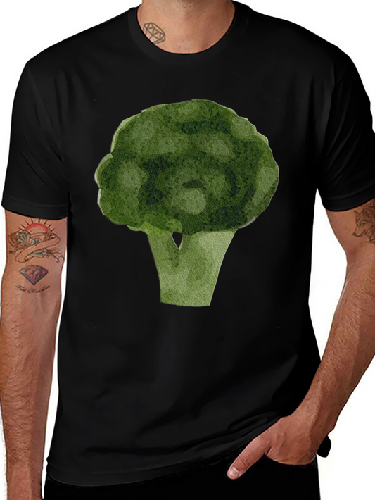 Broccoli Graphic T-Shirt - Black Casual Tee