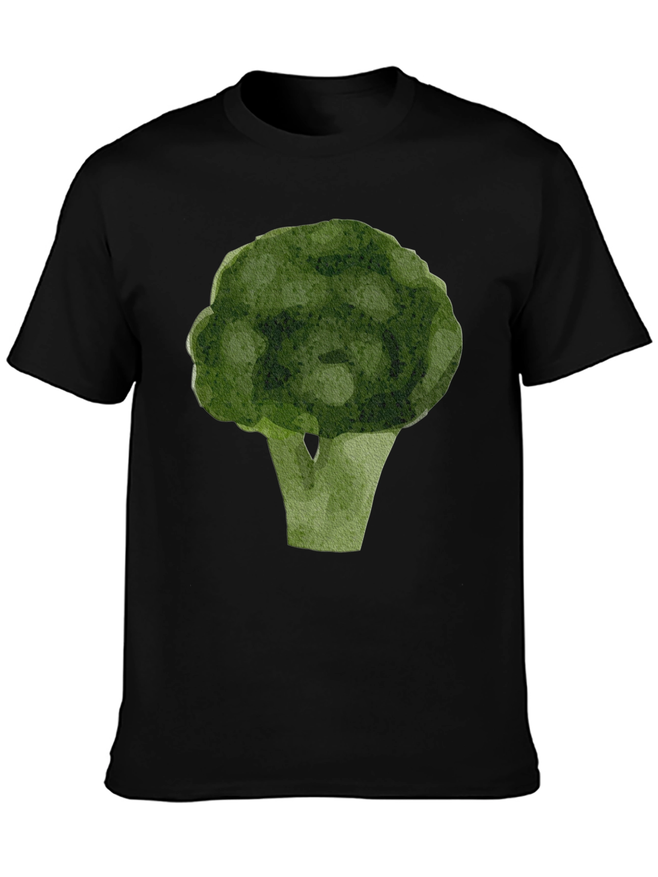 Broccoli Graphic T-Shirt - Black Casual Tee