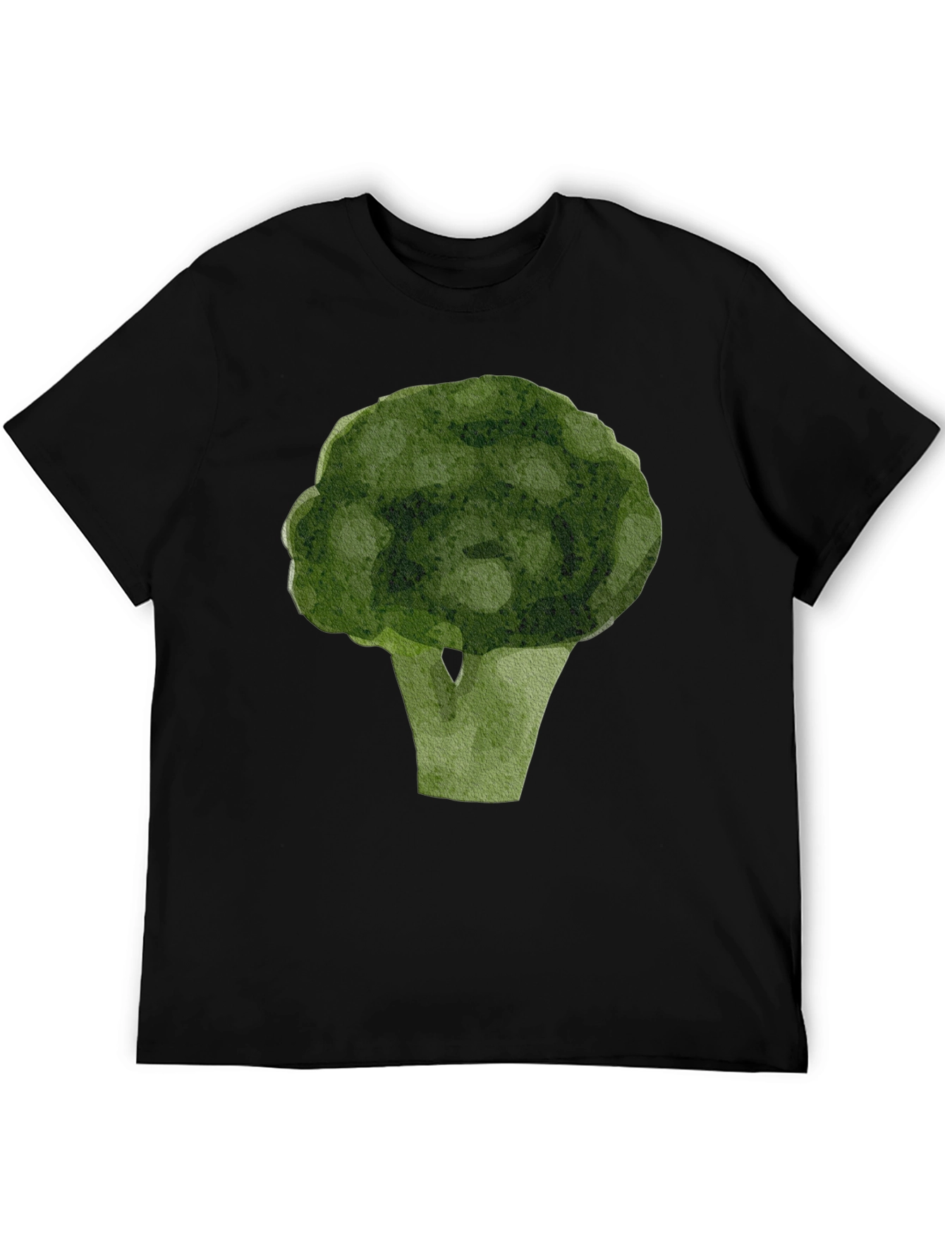 Broccoli Graphic T-Shirt - Black Casual Tee