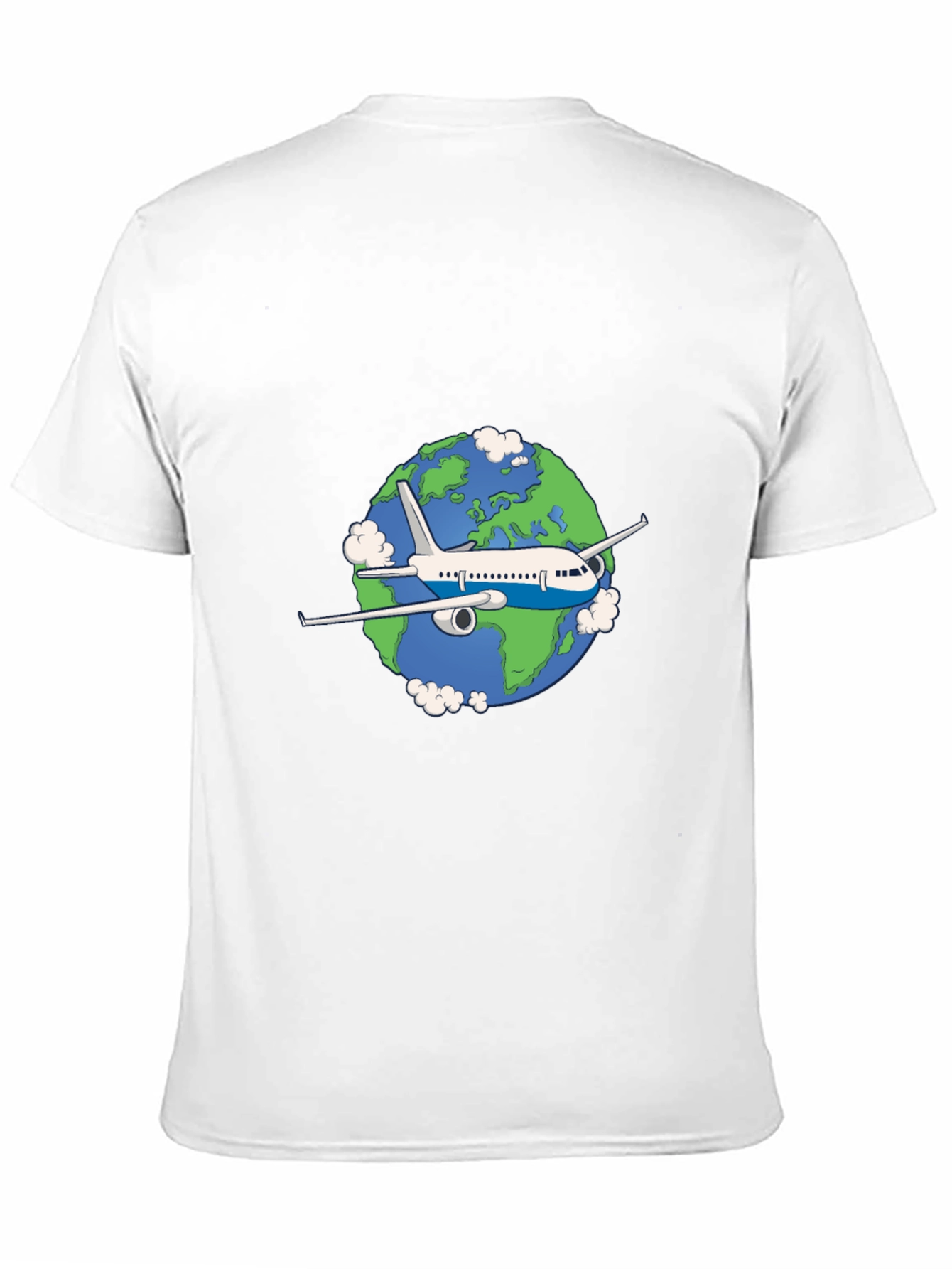 Airplane Earth Graphic T-Shirt