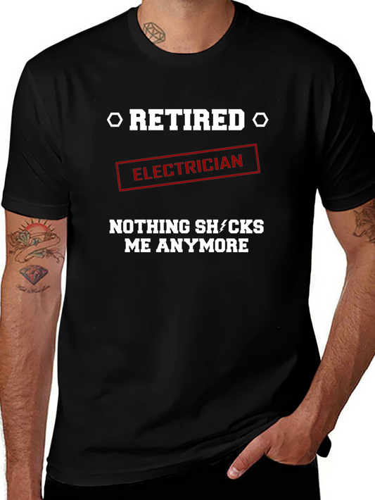 Retired Electrician Graphic T-Shirt