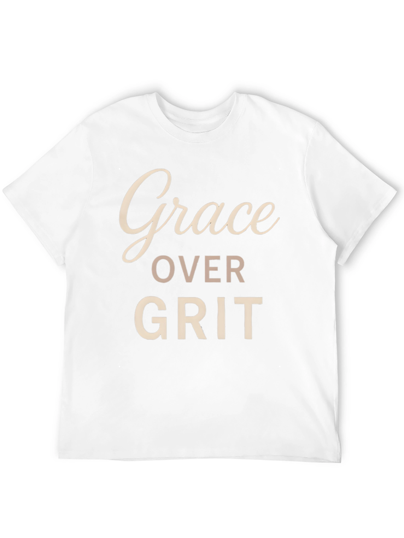 Grace Over Grit Black Graphic T-Shirt
