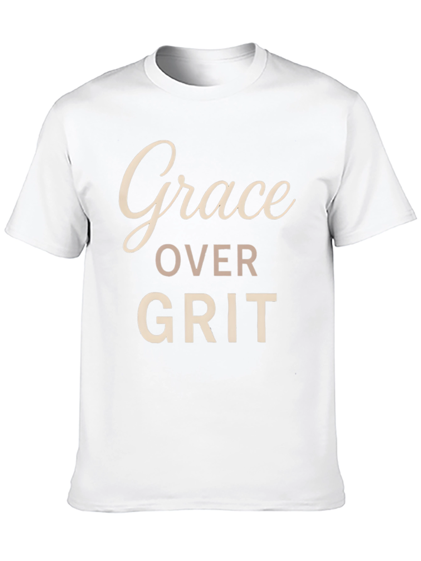 Grace Over Grit Black Graphic T-Shirt