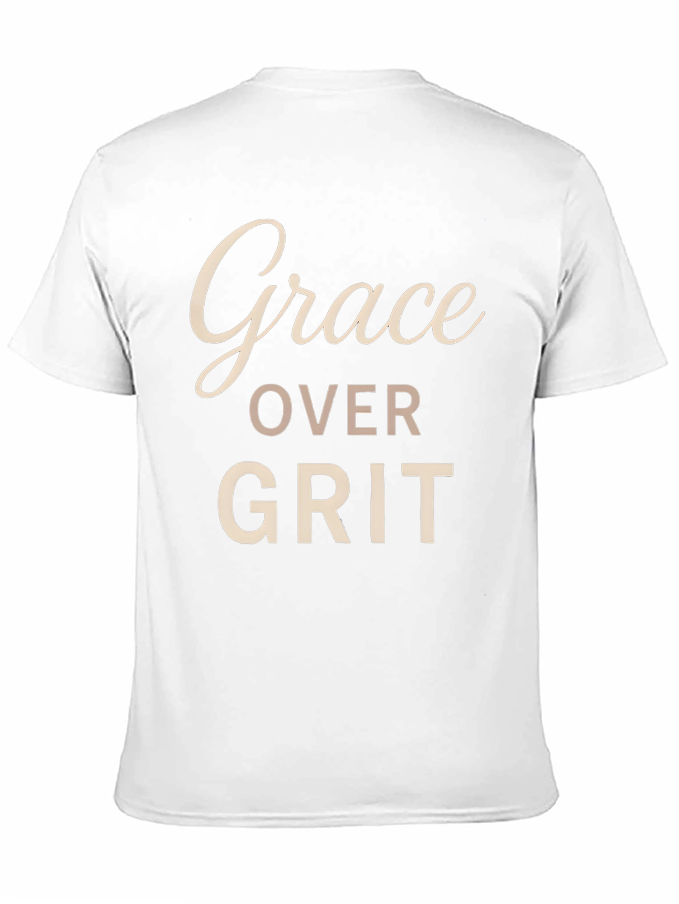 Grace Over Grit Black Graphic T-Shirt