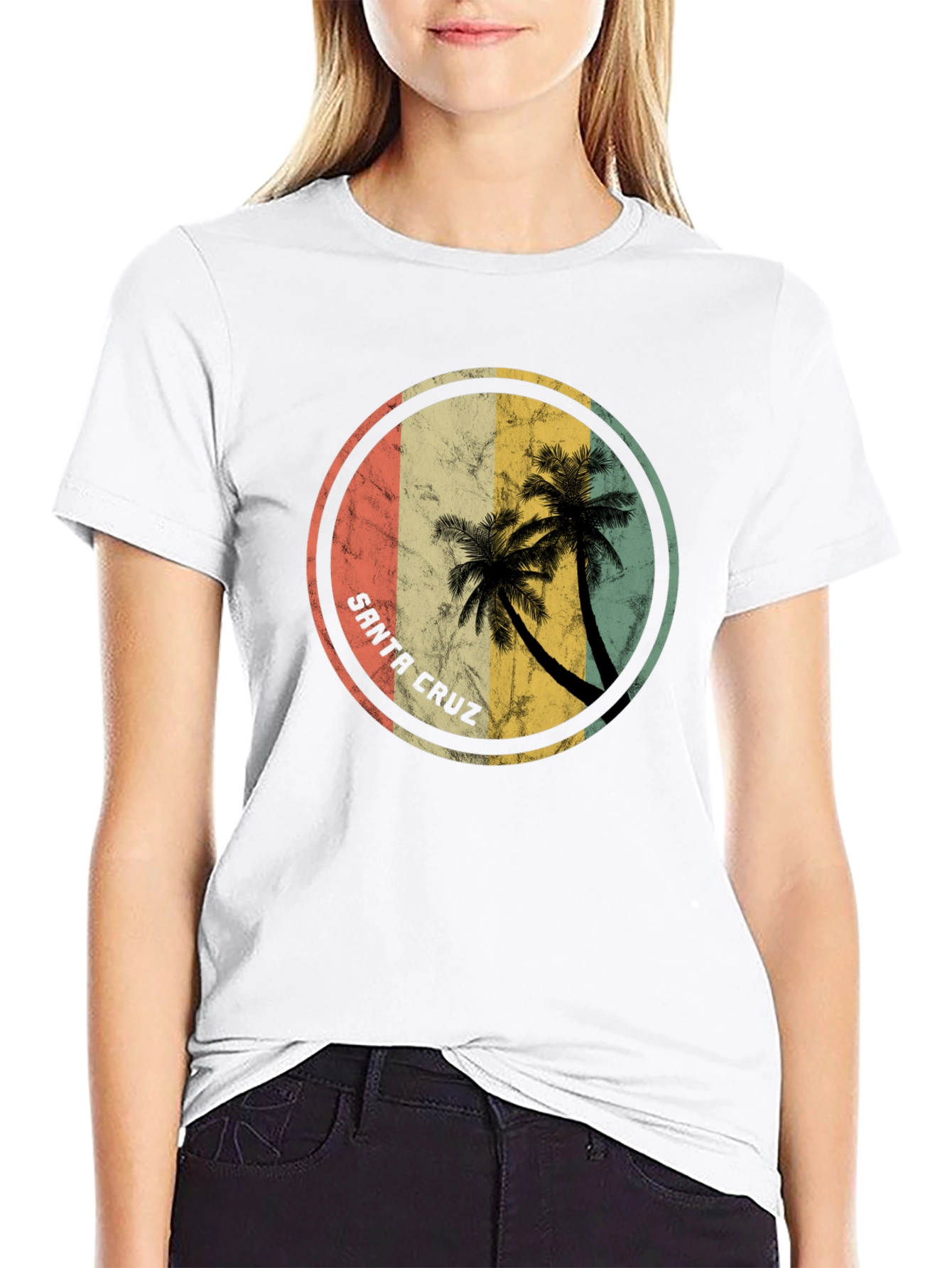 Santa Cruz Palm Tree Graphic T-Shirt