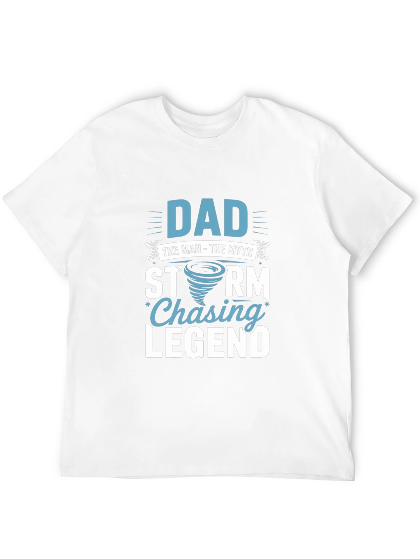 Dad Storm Chaser Legend Black T-Shirt