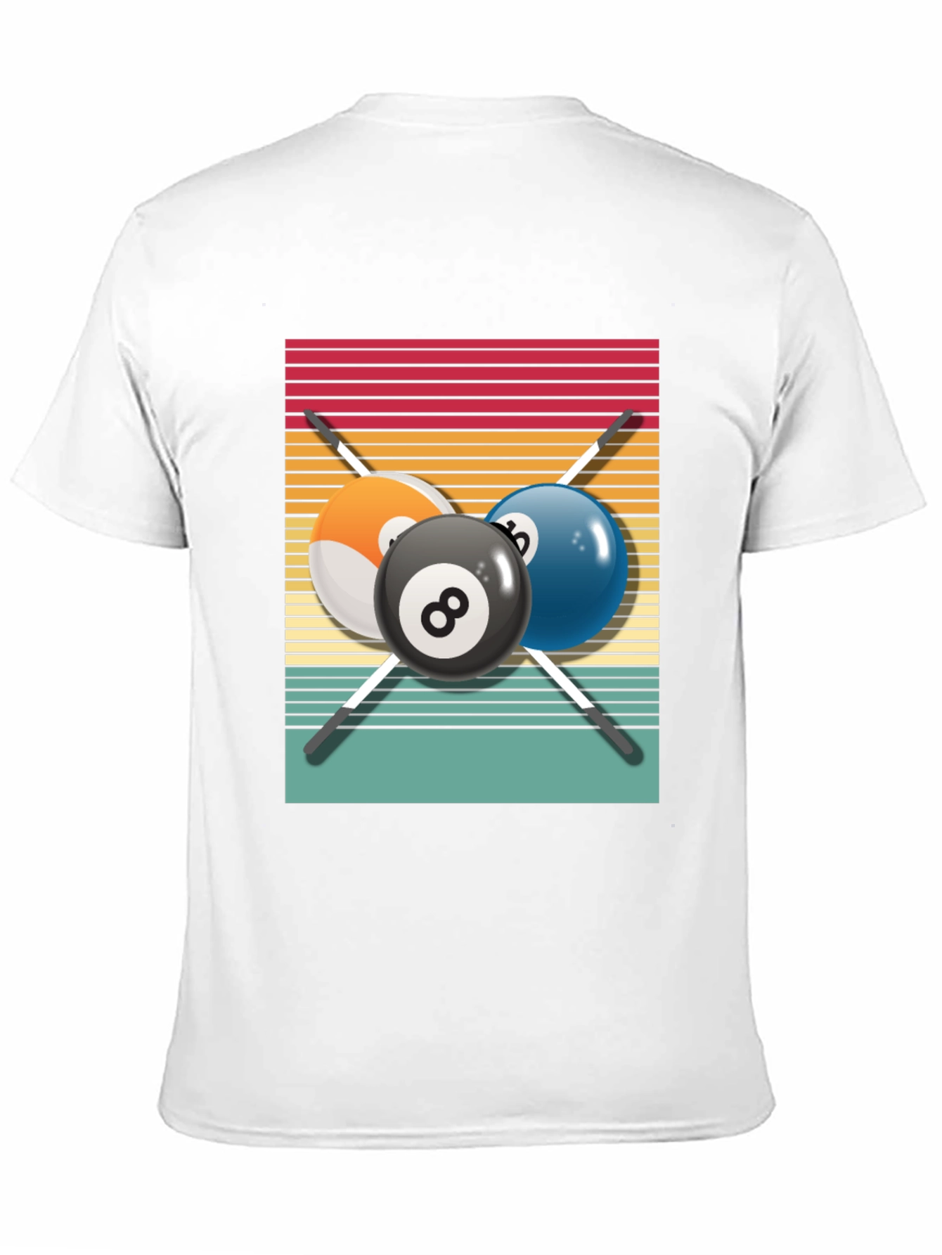 Retro Billiards T-Shirt - Pool Player Tee