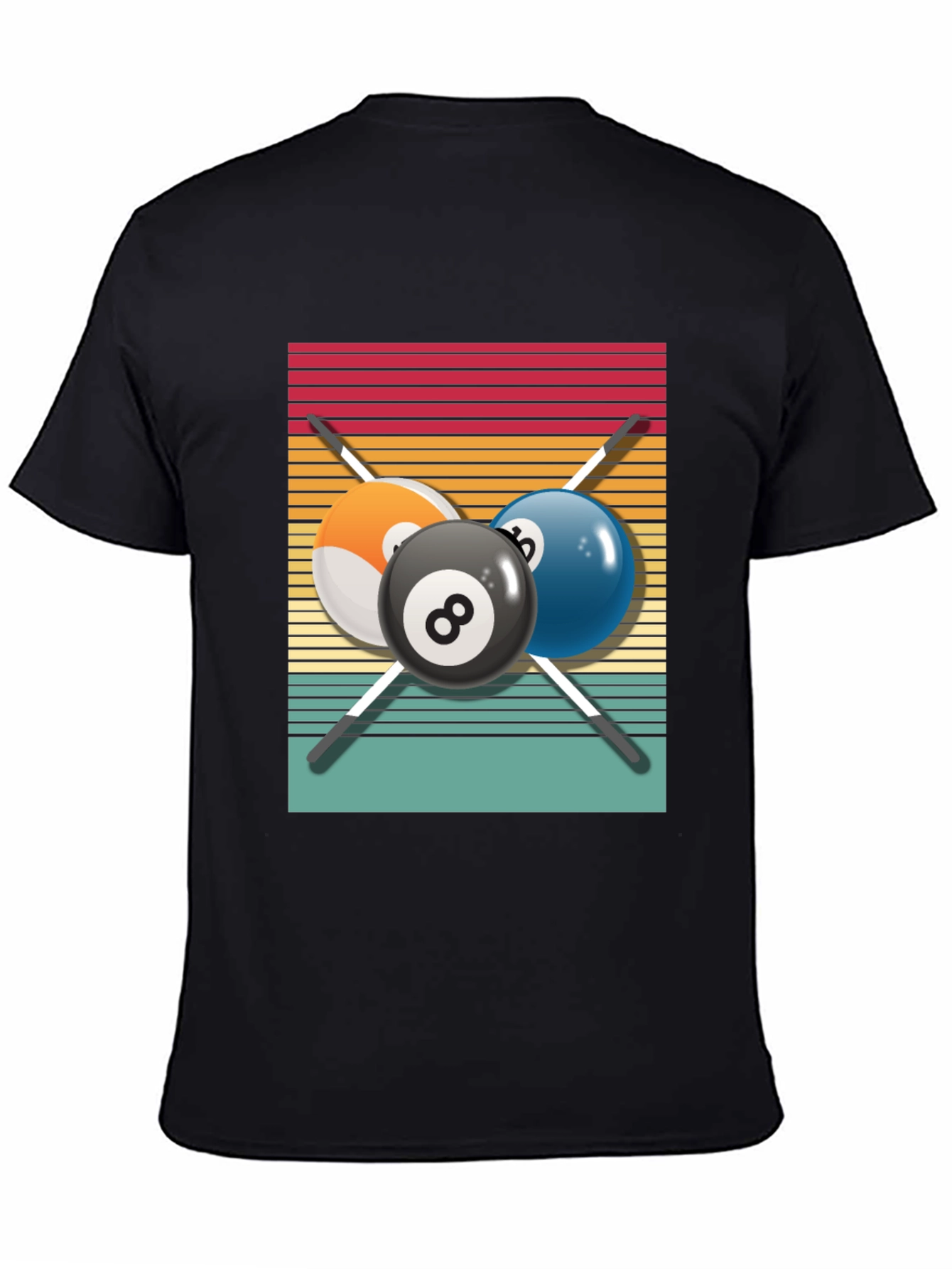 Retro Billiards T-Shirt - Pool Player Tee