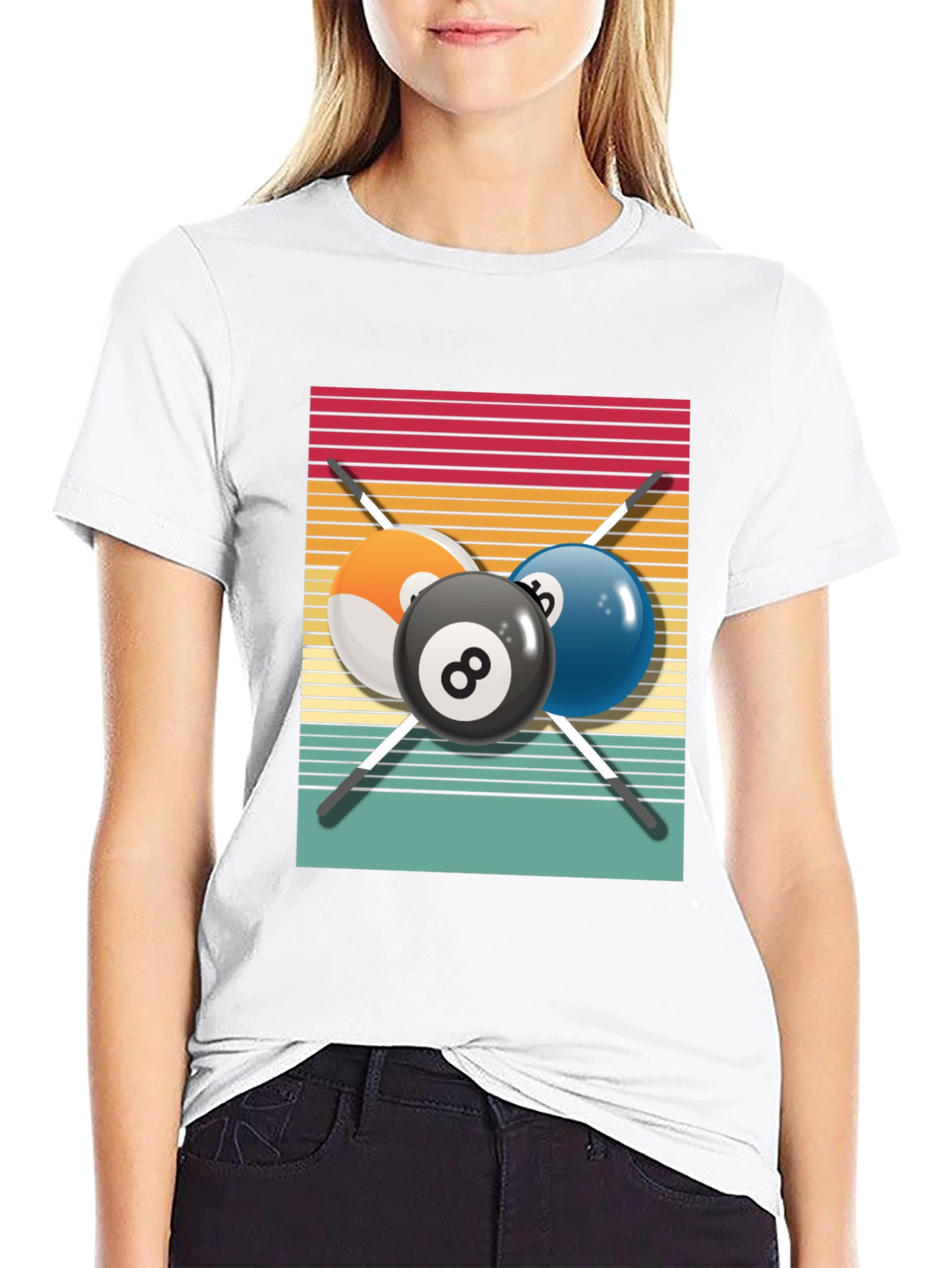 Retro Billiards T-Shirt - Pool Player Tee