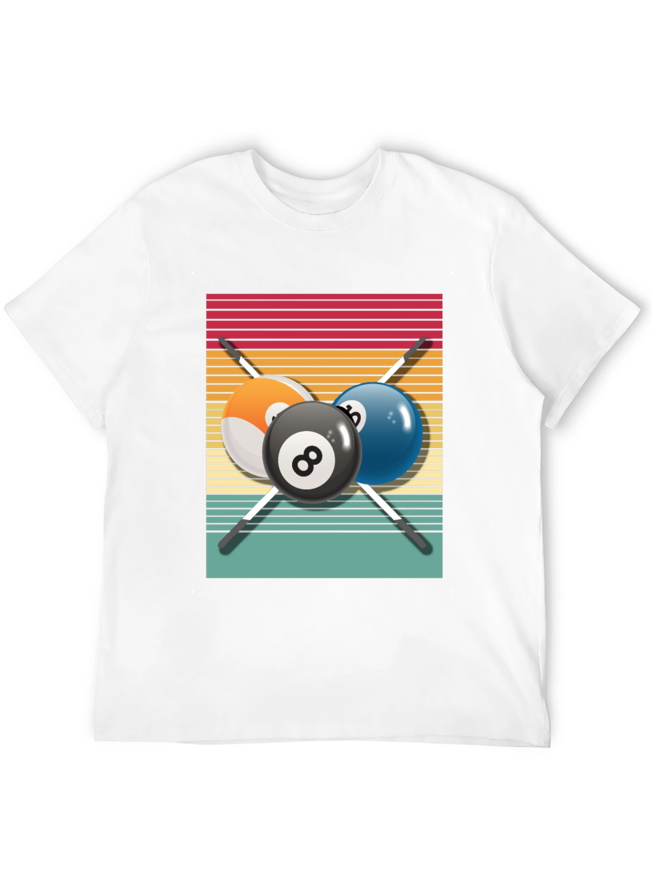 Retro Billiards T-Shirt - Pool Player Tee