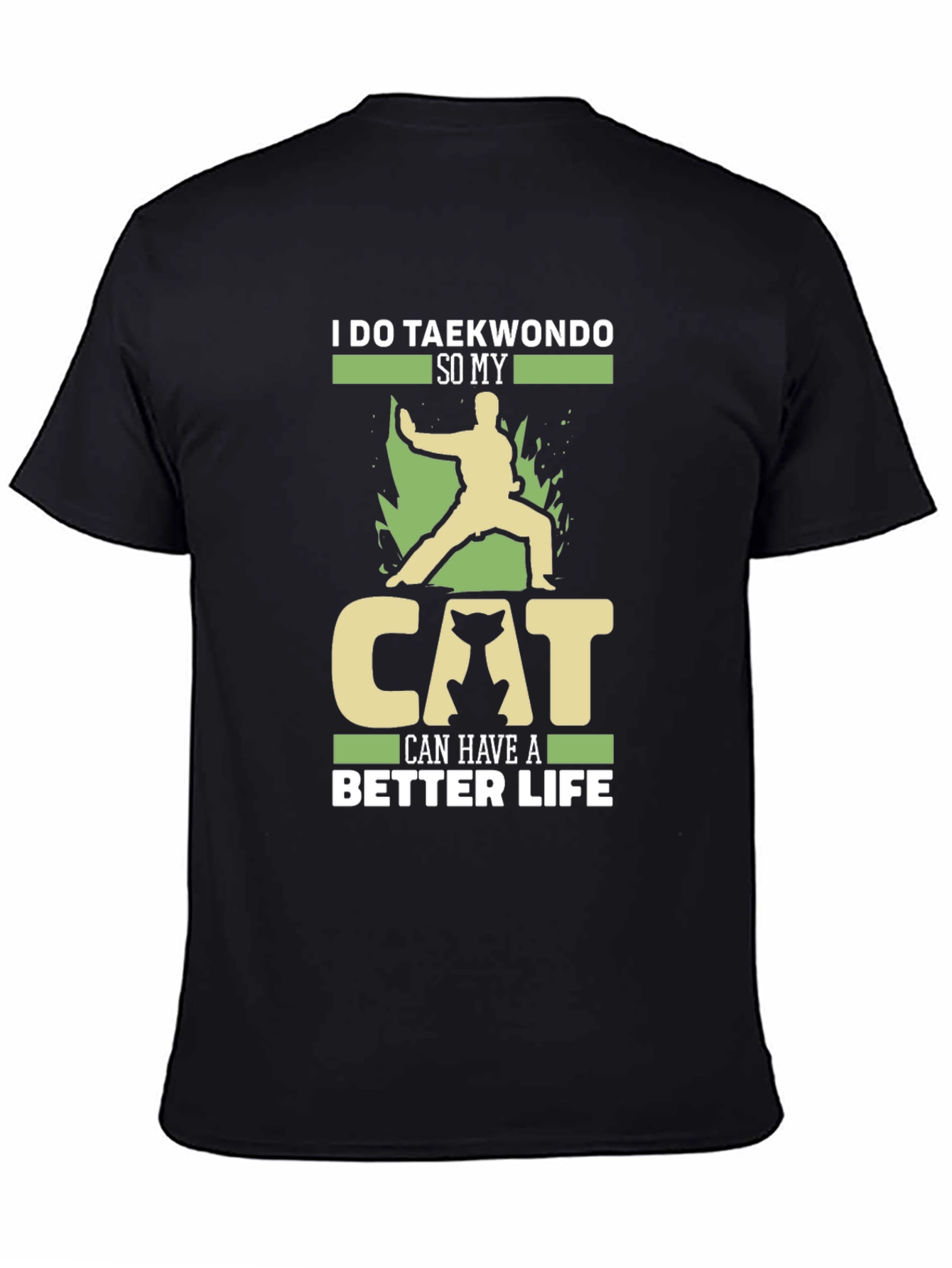 Taekwondo Cat Lover T-Shirt - Martial Arts Tee