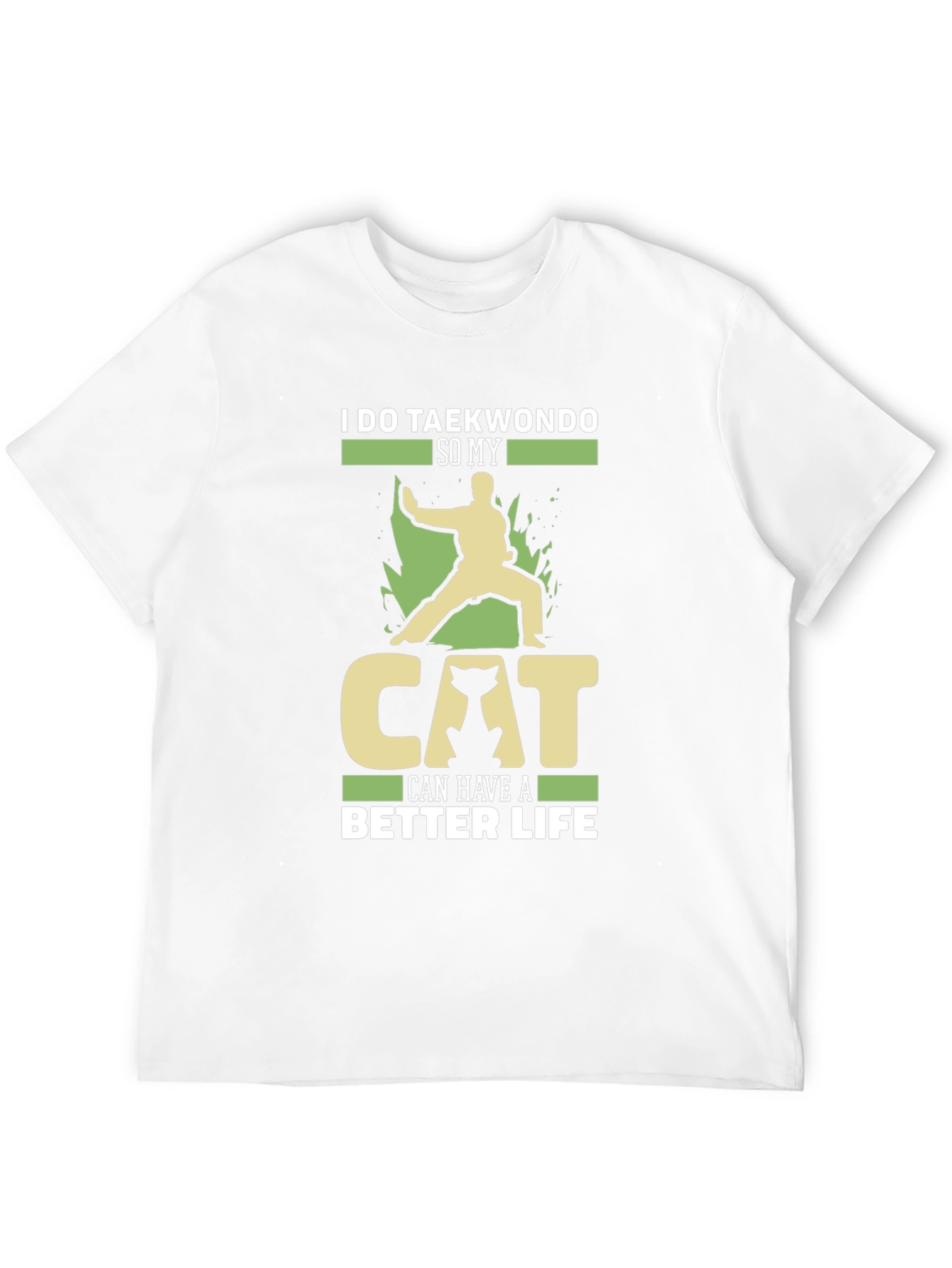 Taekwondo Cat Lover T-Shirt - Martial Arts Tee