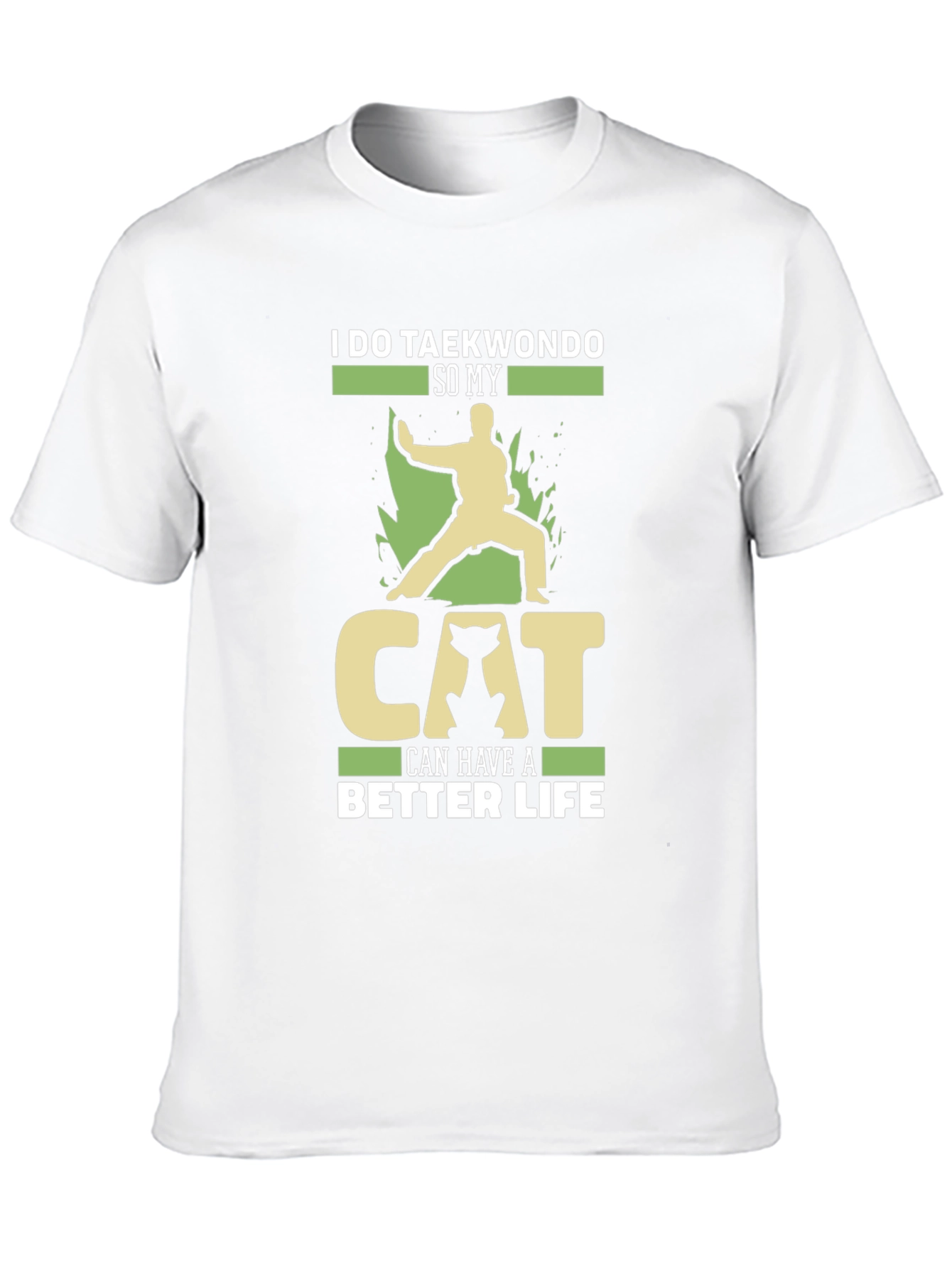 Taekwondo Cat Lover T-Shirt - Martial Arts Tee