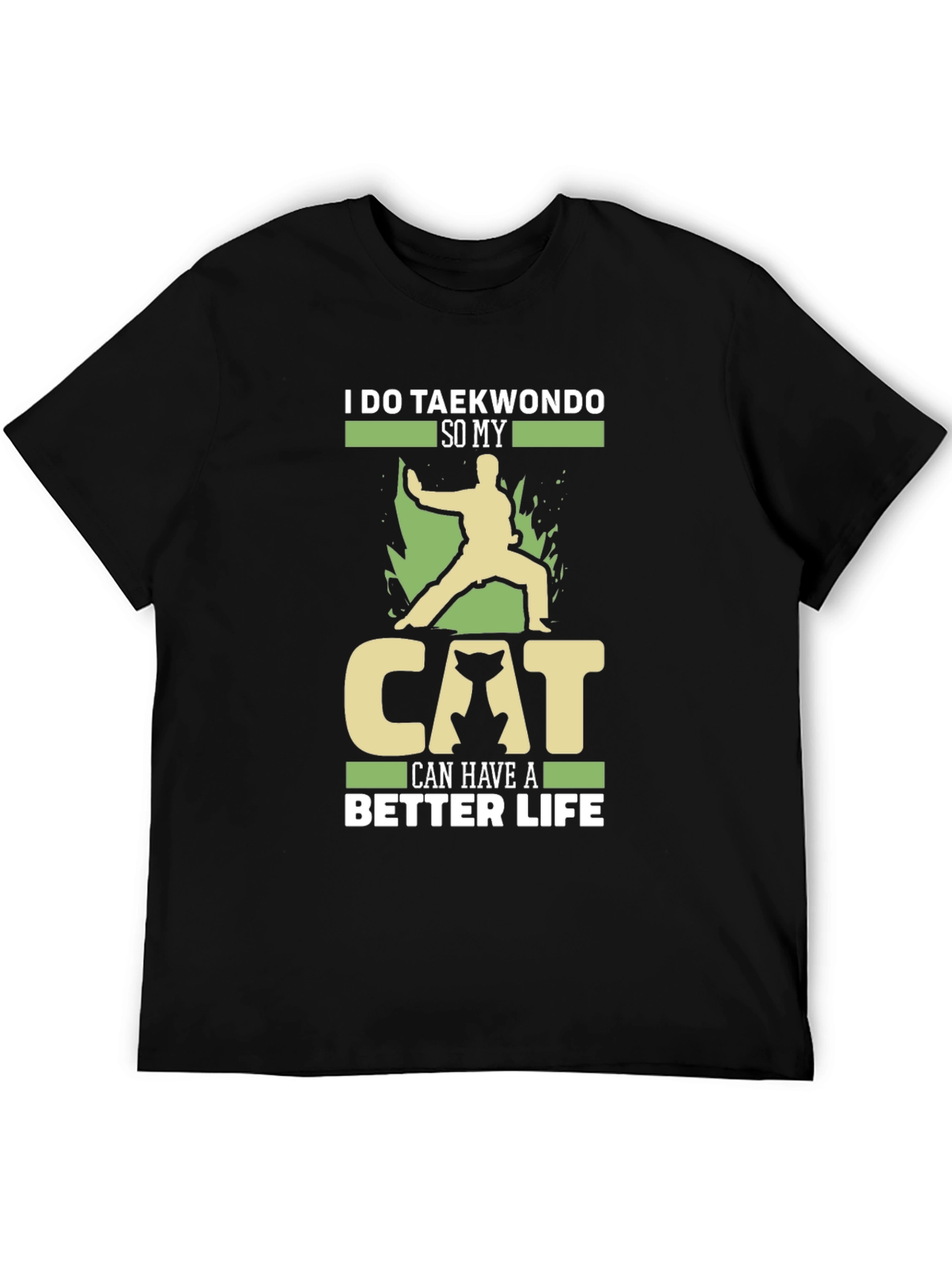 Taekwondo Cat Lover T-Shirt - Martial Arts Tee