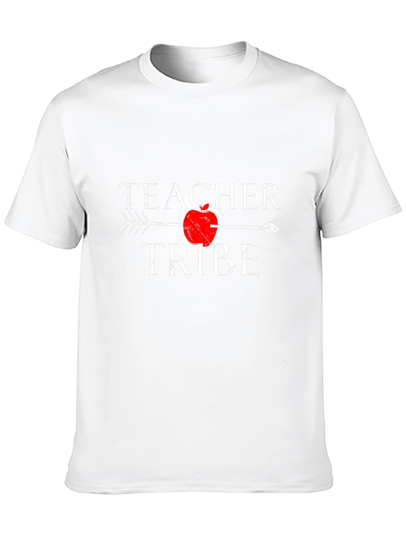 Teacher Tribe T-Shirt with Arrow and Apple