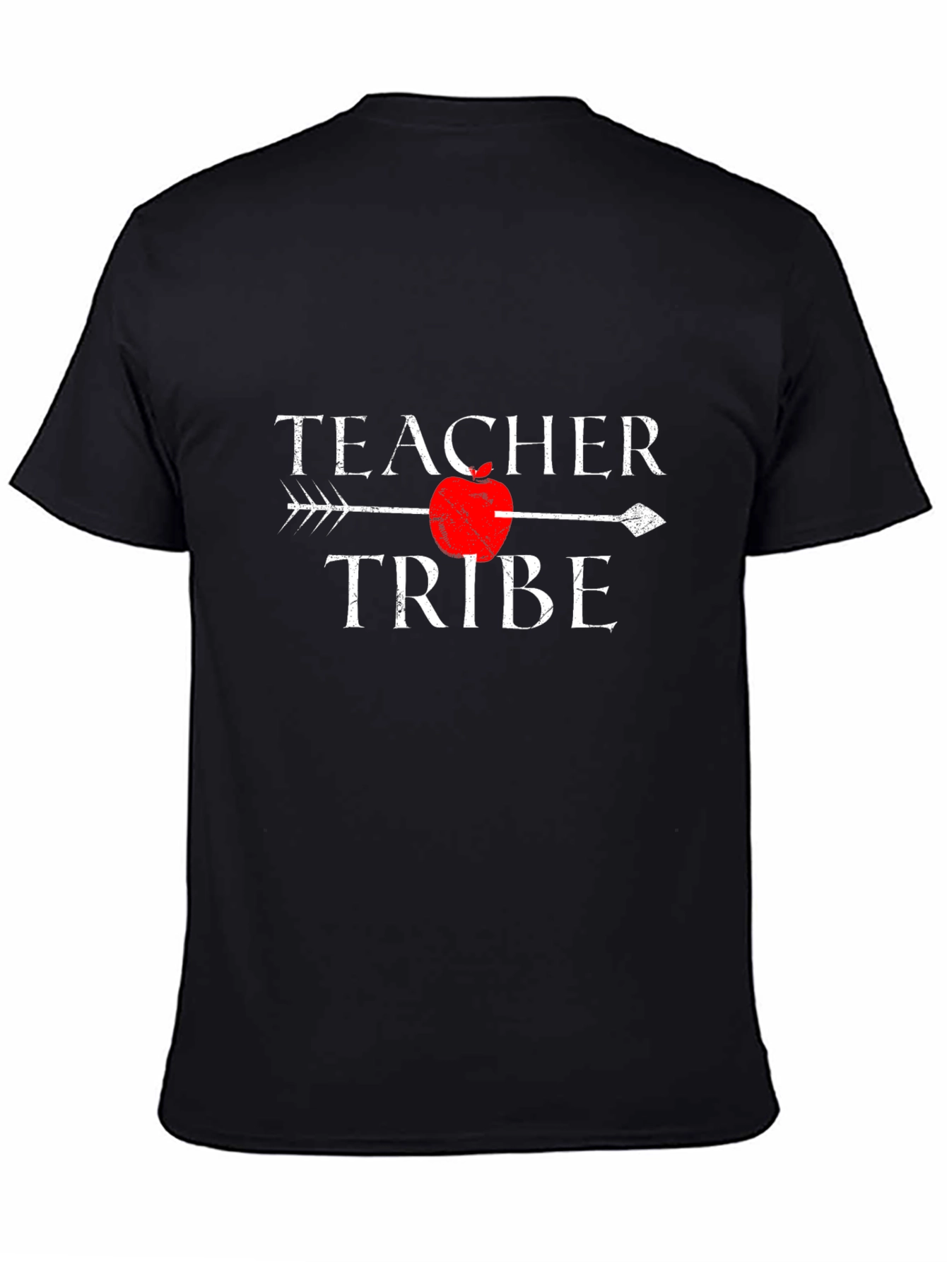 Teacher Tribe T-Shirt with Arrow and Apple