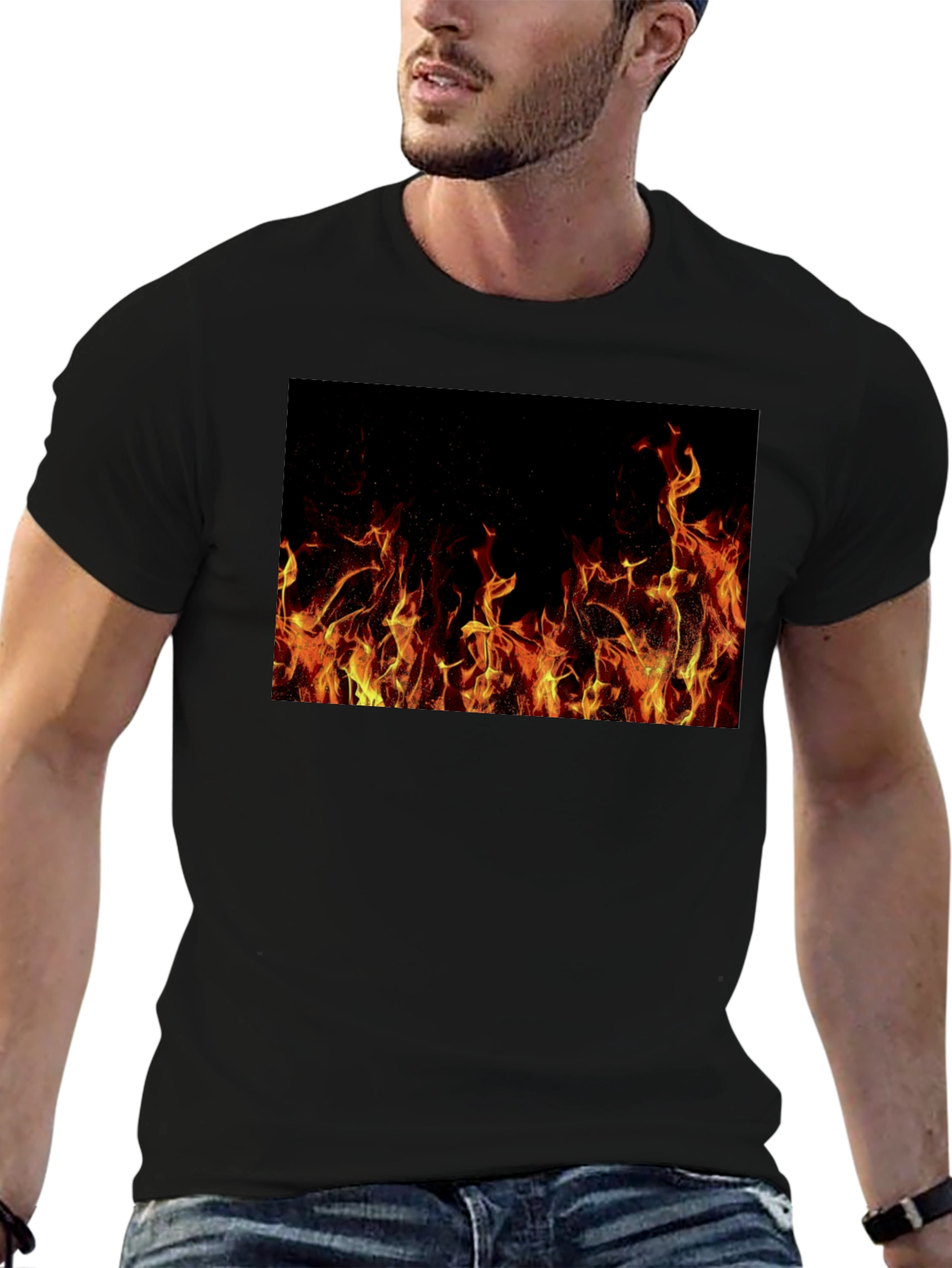 Inferno T-Shirt: Bold Fire Design